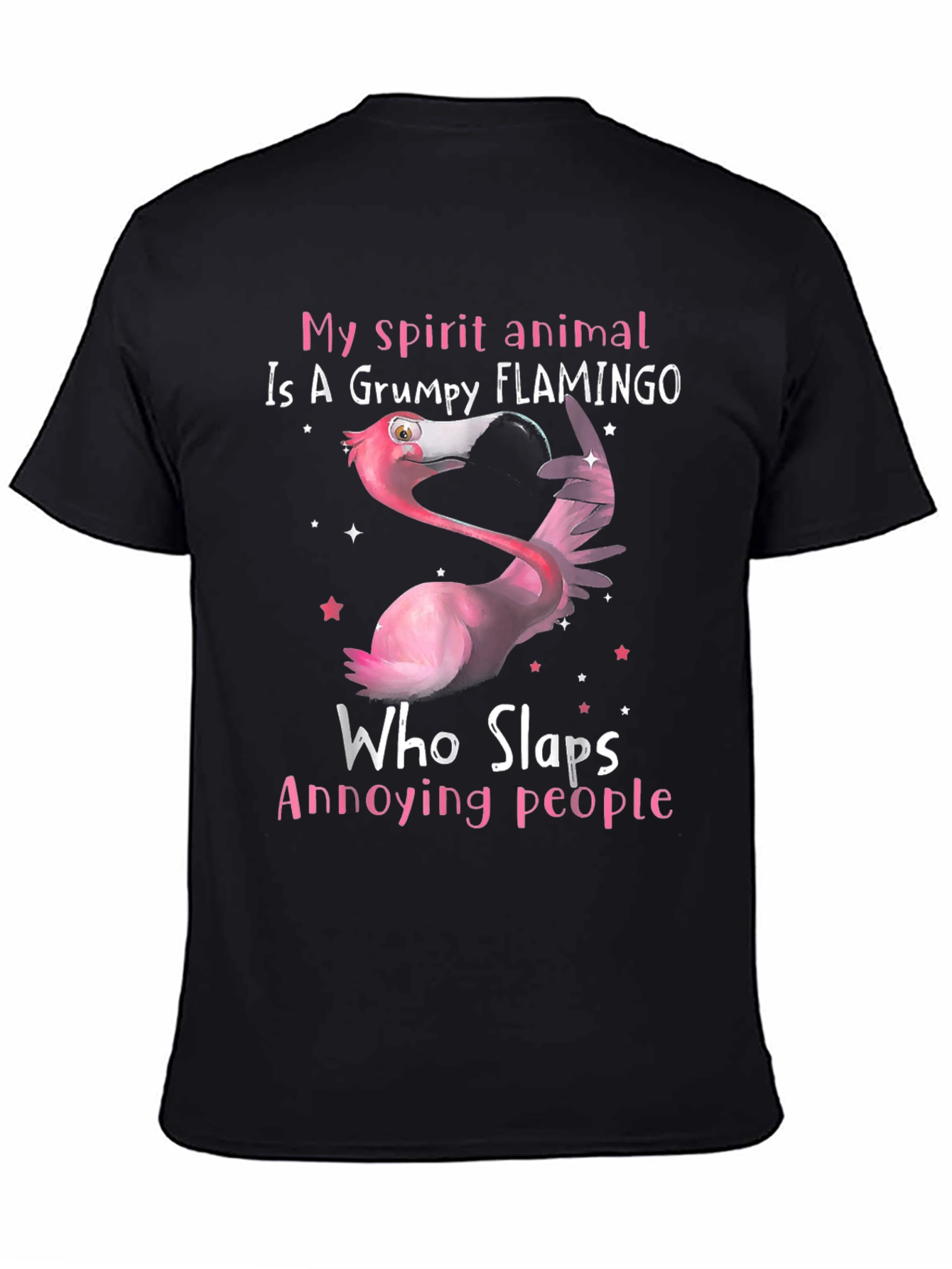 Grumpy Flamingo Spirit Animal Tee