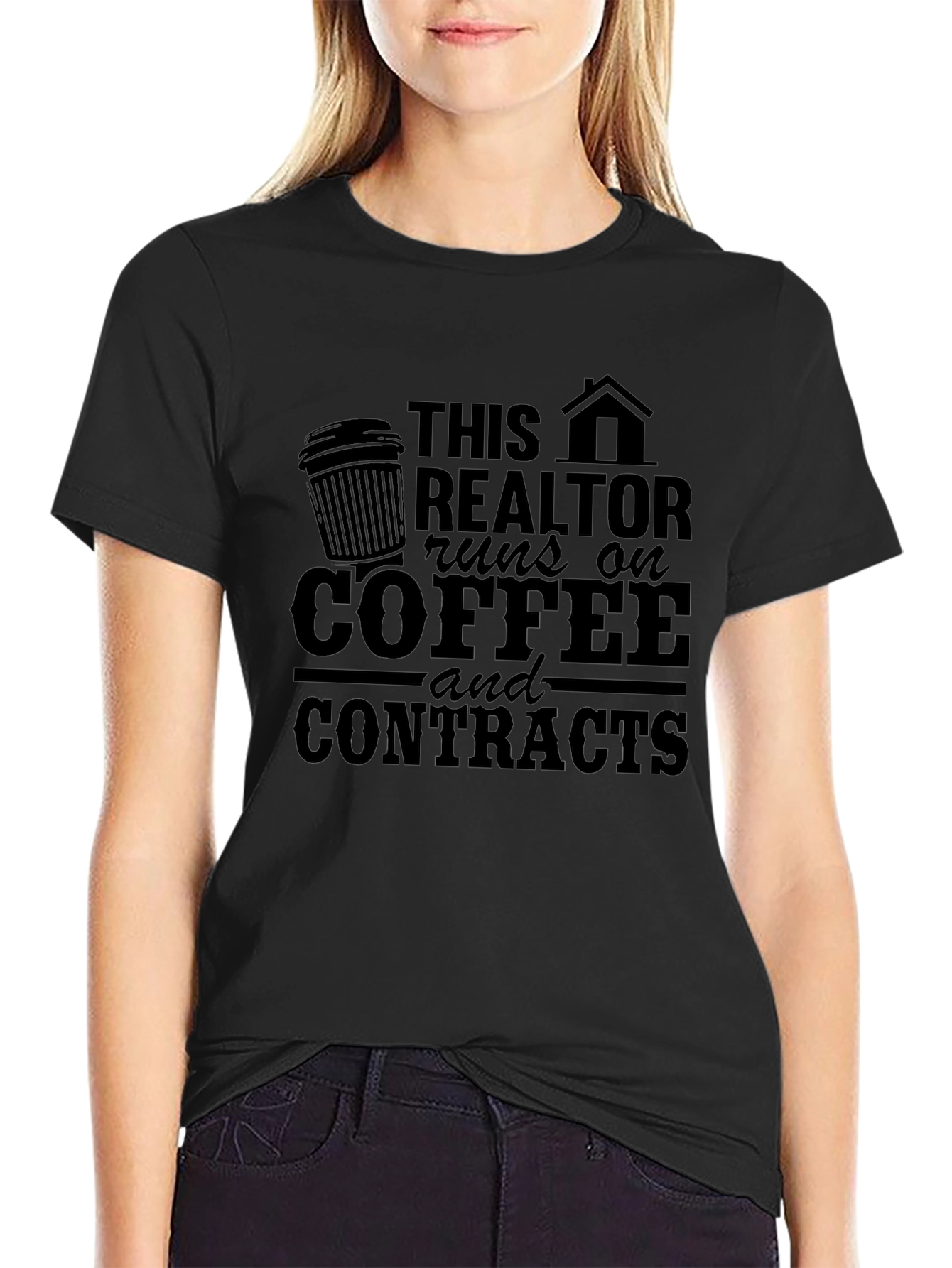 Realtor Coffee & Contracts T-Shirt