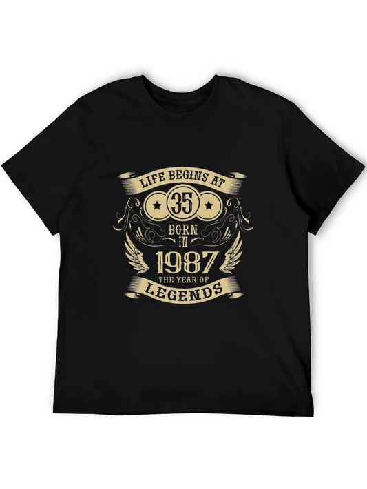 Life Begins at 35 - Born in 1987 T-Shirt
