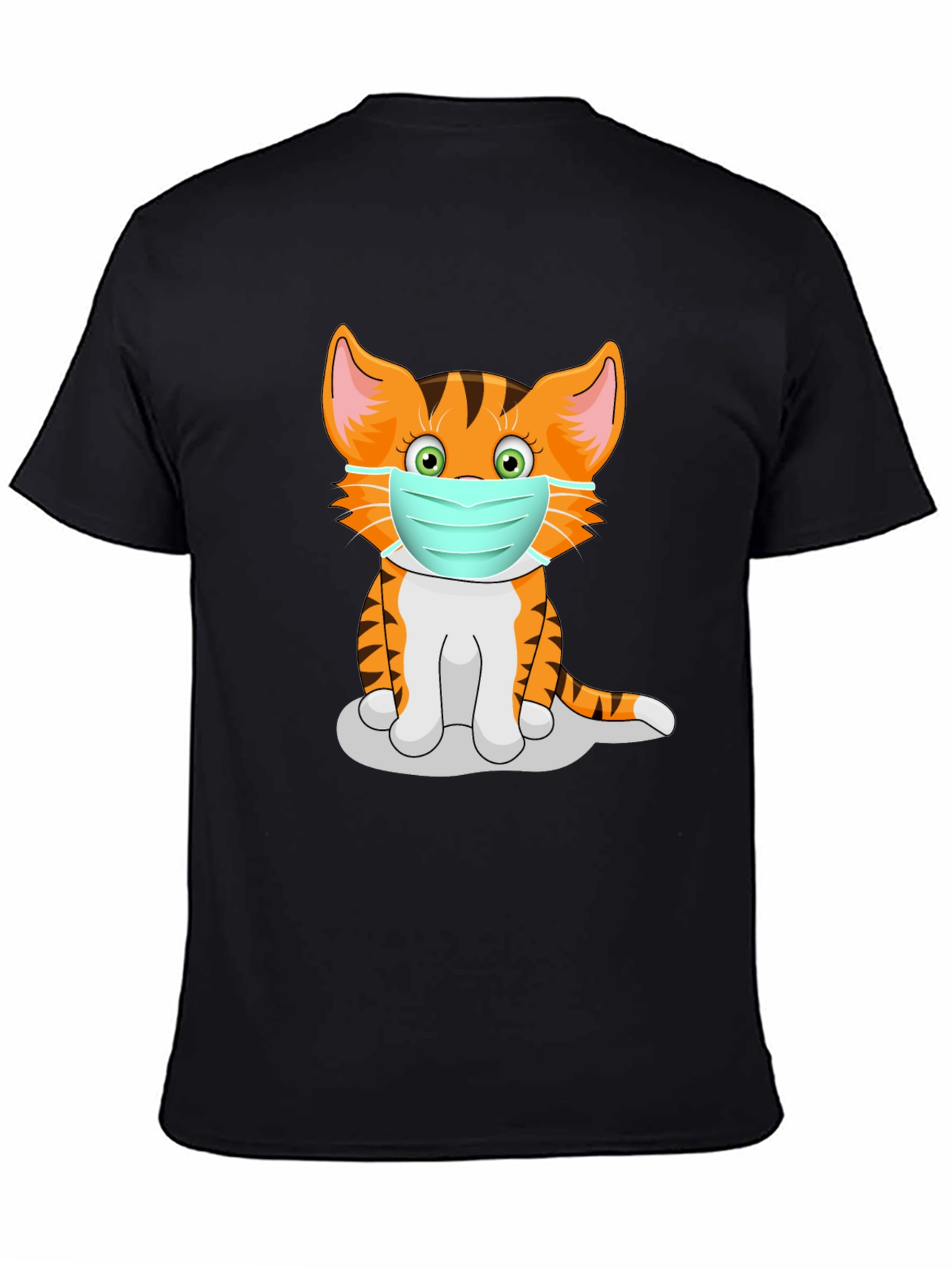 Masked Cat Graphic Tee - Unisex