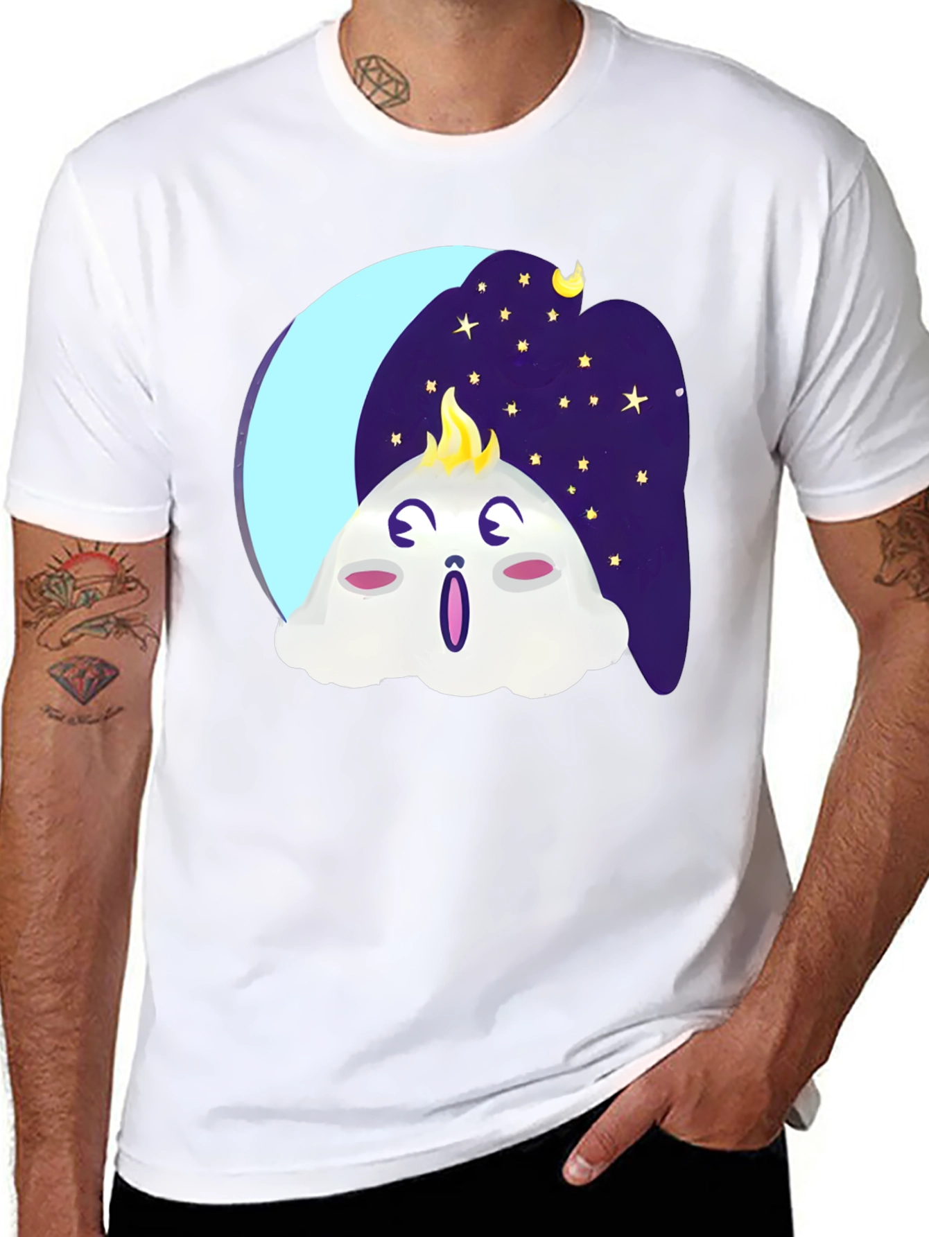 Cute Moon Dumpling Graphic Tee