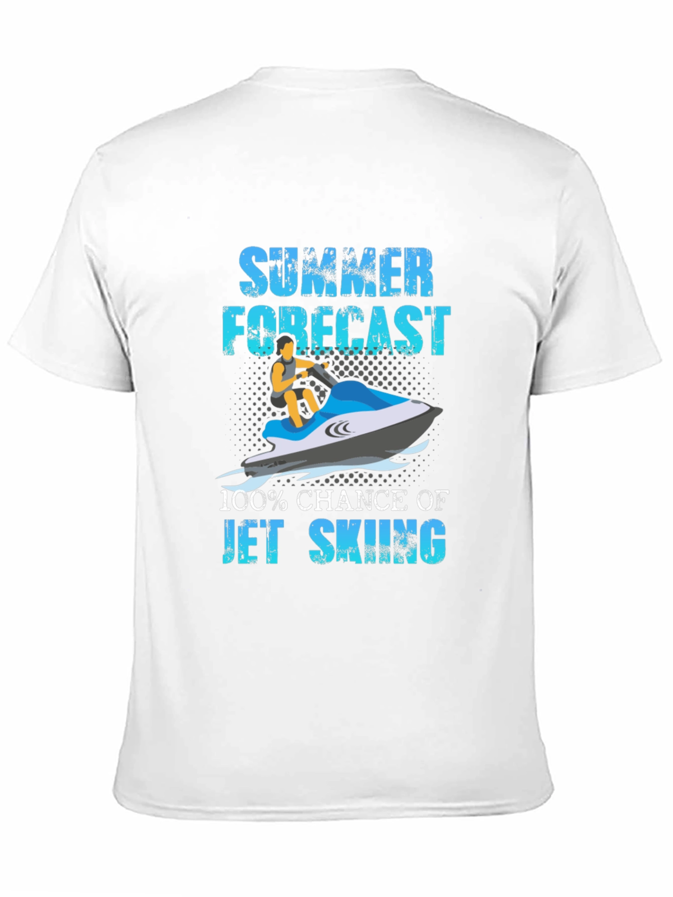 Summer Forecast Jet Skiing Graphic T-Shirt