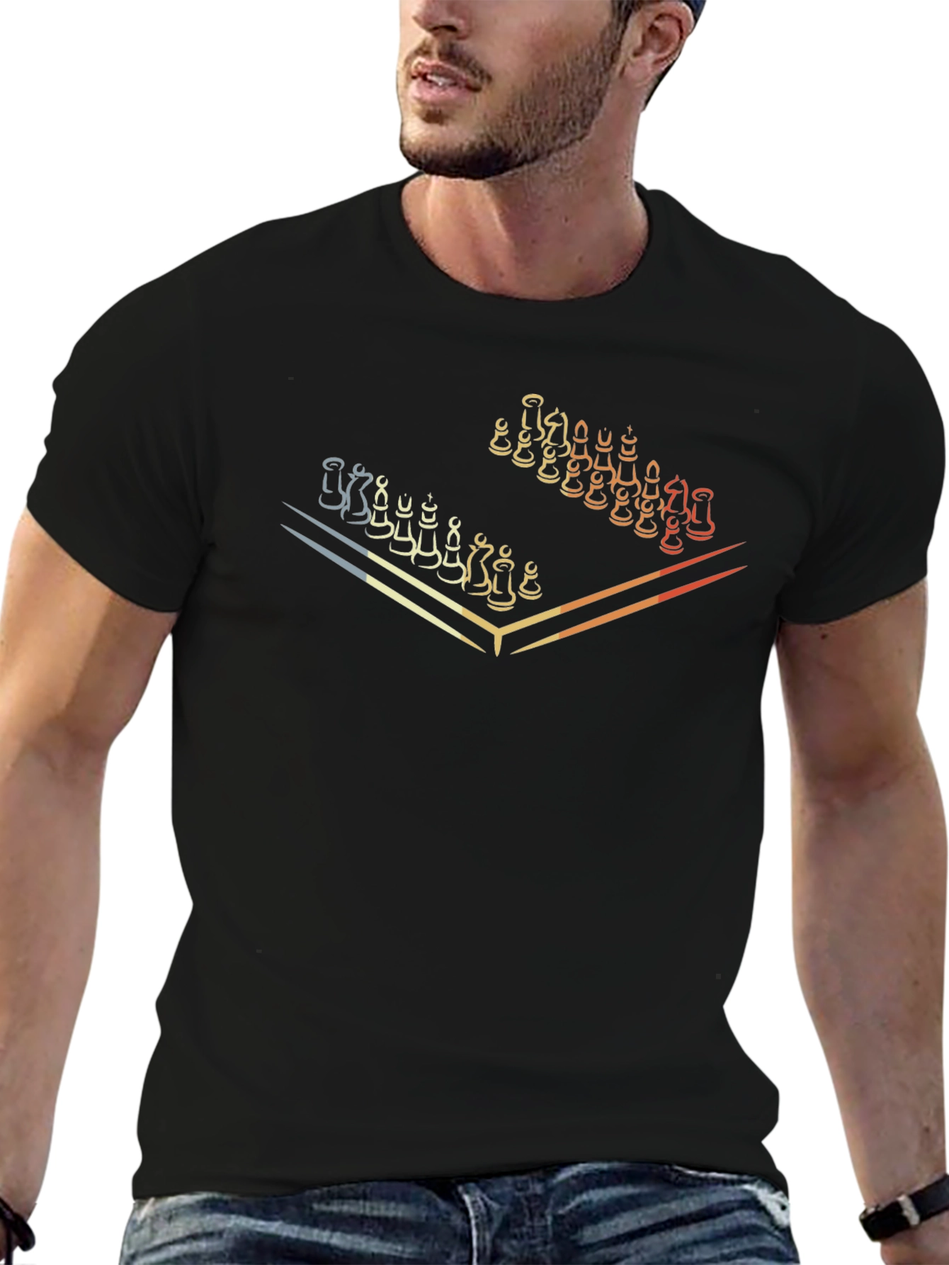 Chessboard Graphic Tee - Stylish Strategy Shirt