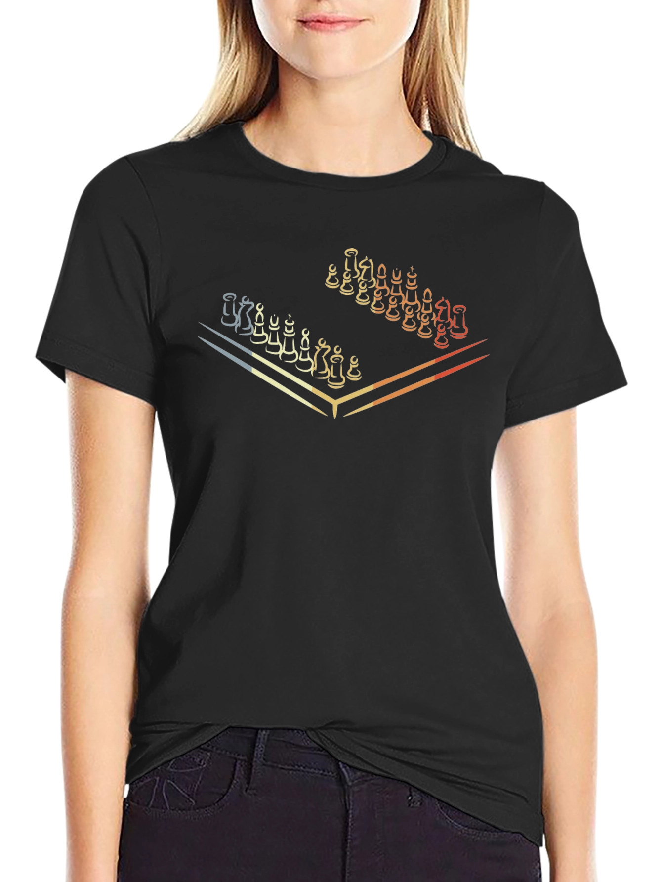 Chessboard Graphic Tee - Stylish Strategy Shirt