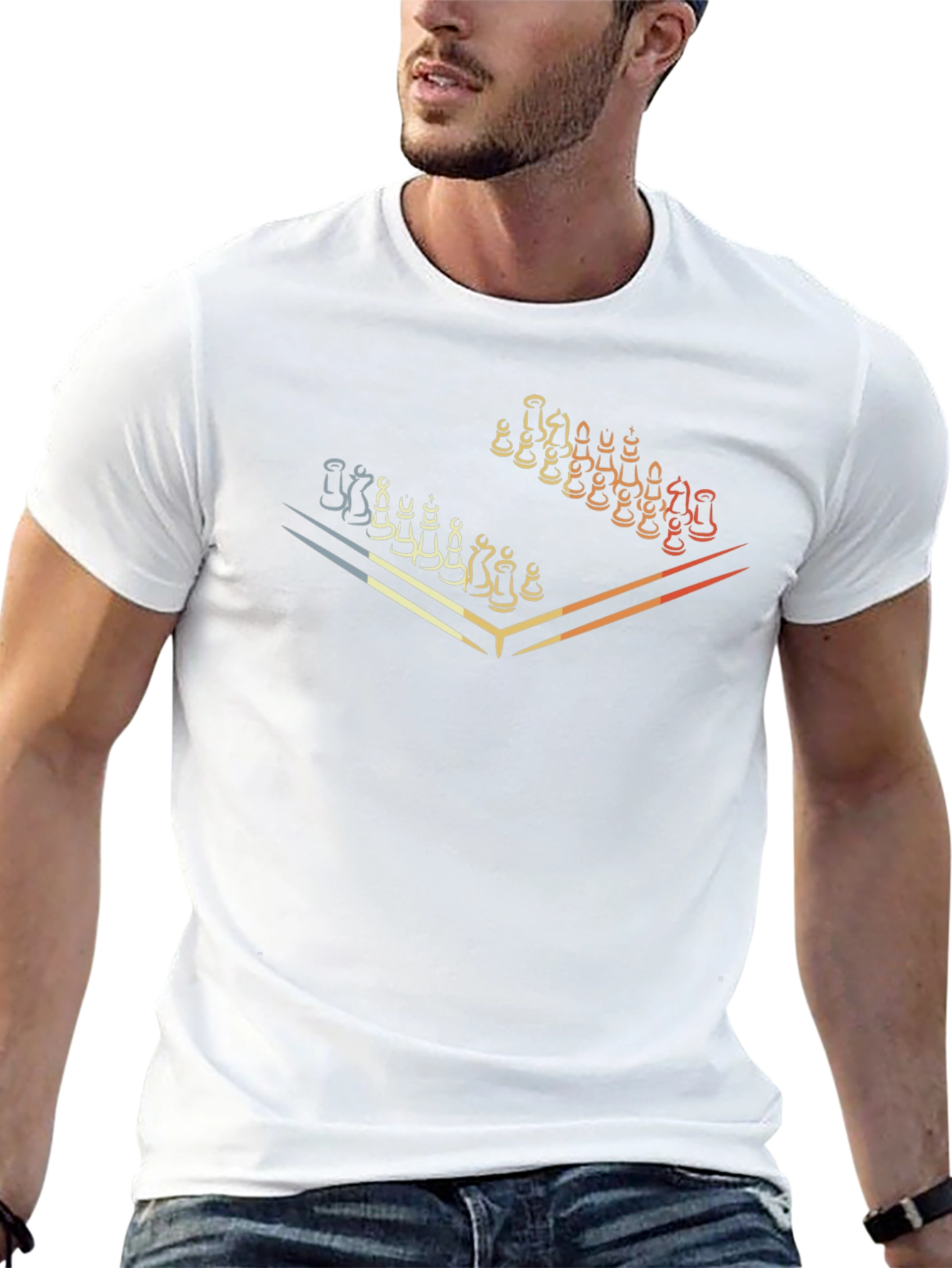 Chessboard Graphic Tee - Stylish Strategy Shirt