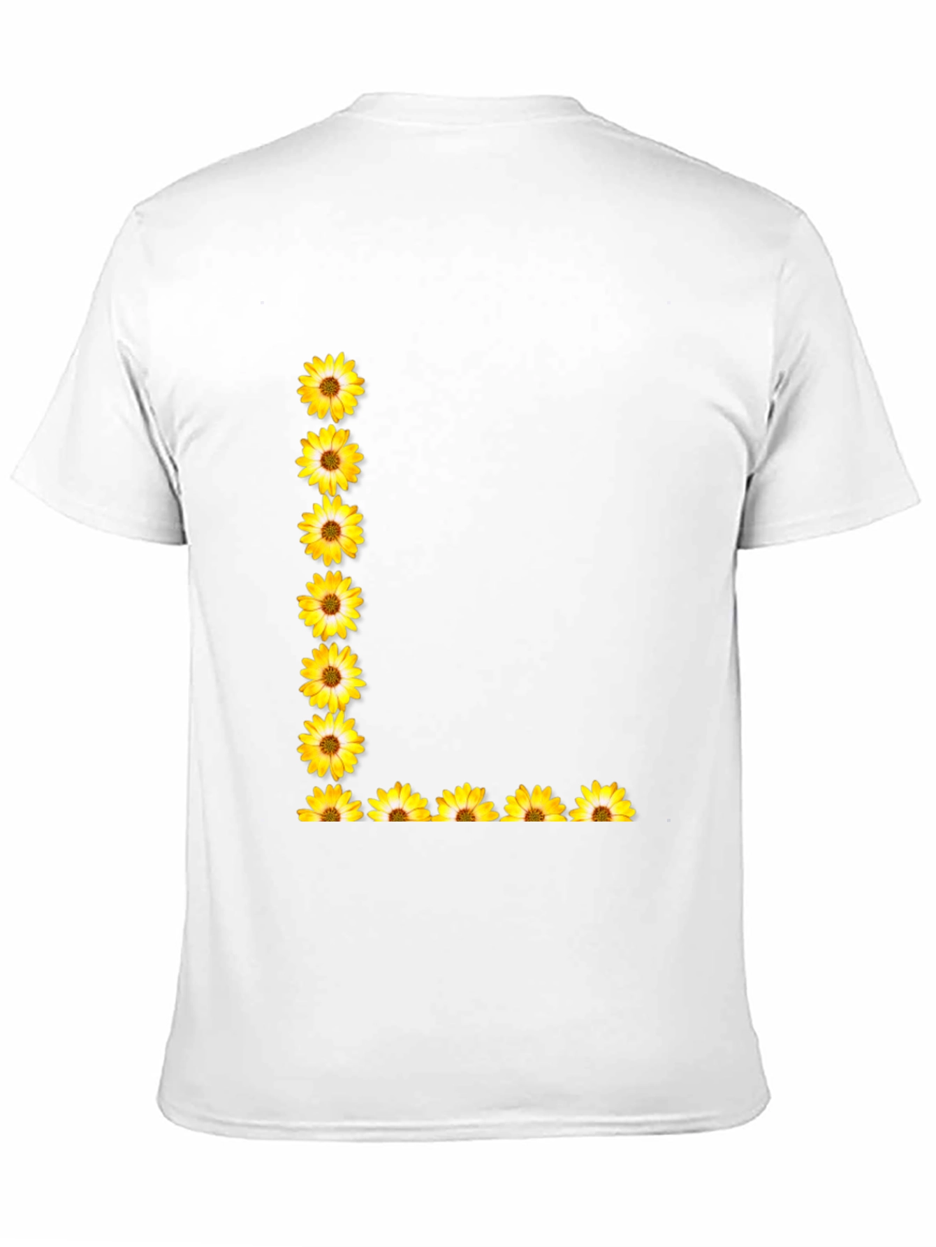 Floral L Black T-Shirt