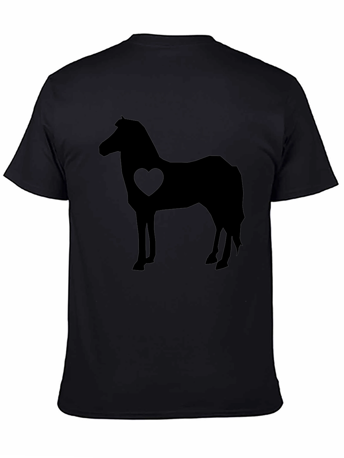 Horse Love T-Shirt - Black Graphic Tee