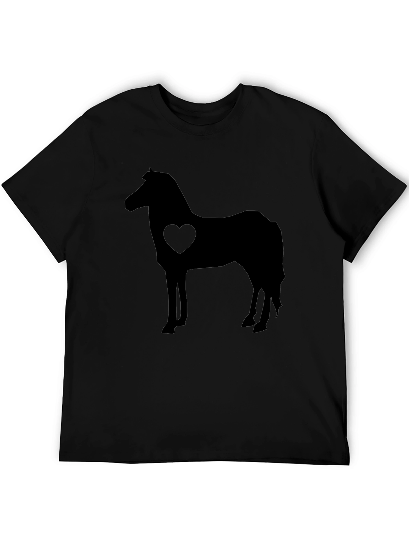Horse Love T-Shirt - Black Graphic Tee