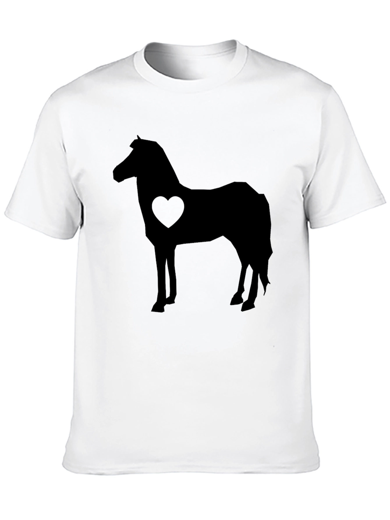 Horse Love T-Shirt - Black Graphic Tee