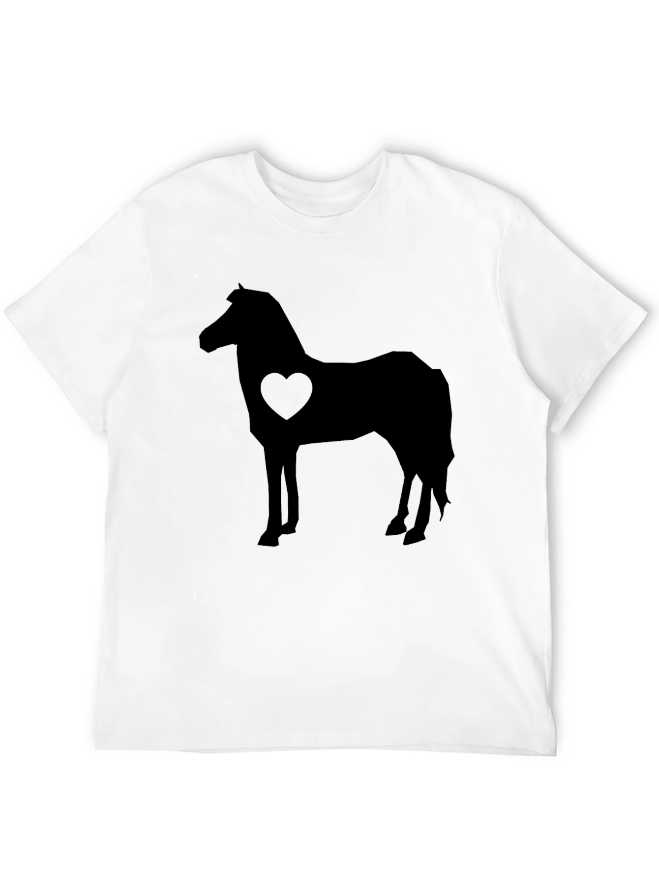 Horse Love T-Shirt - Black Graphic Tee
