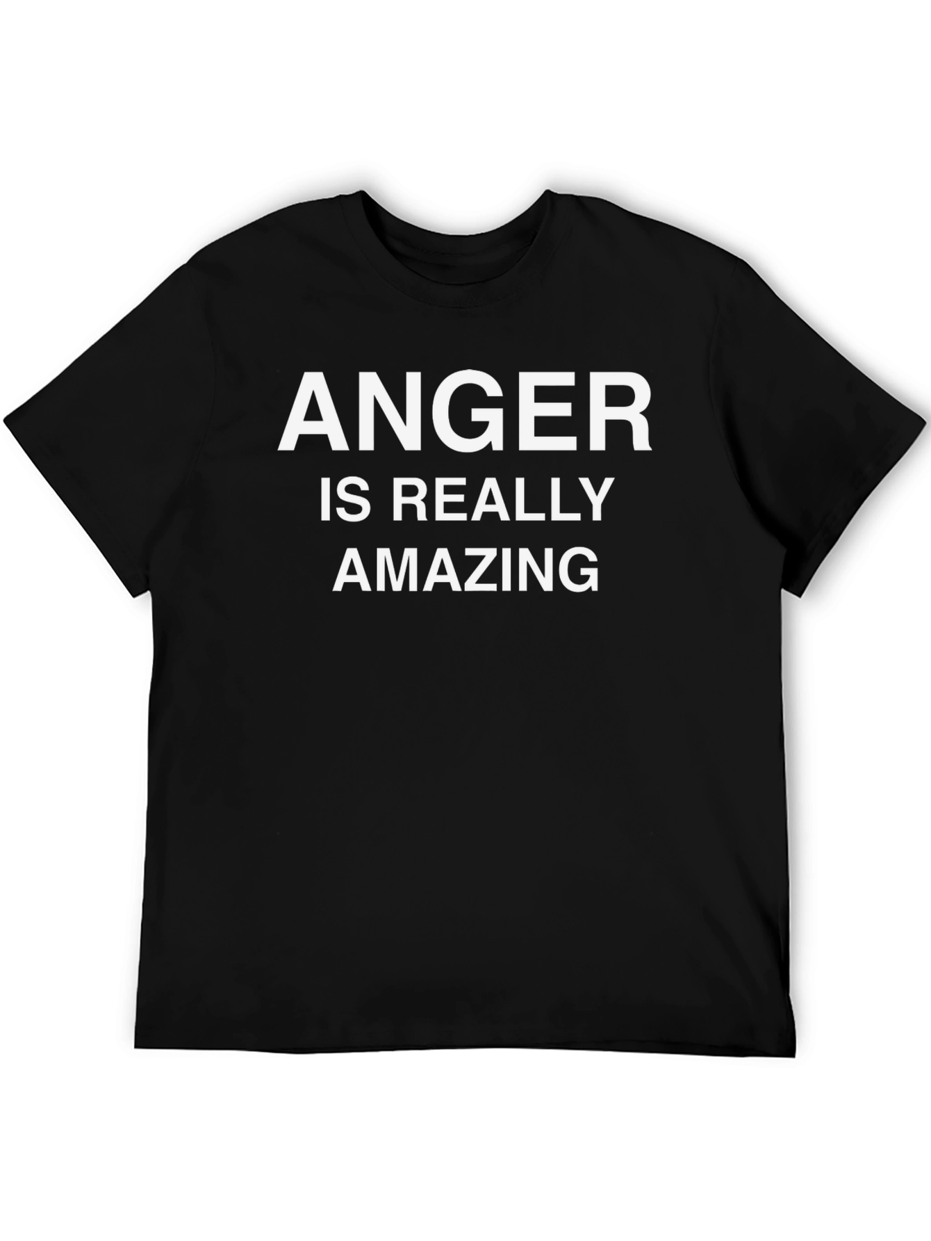 Anger Is Really Amazing Black Tee Shirt