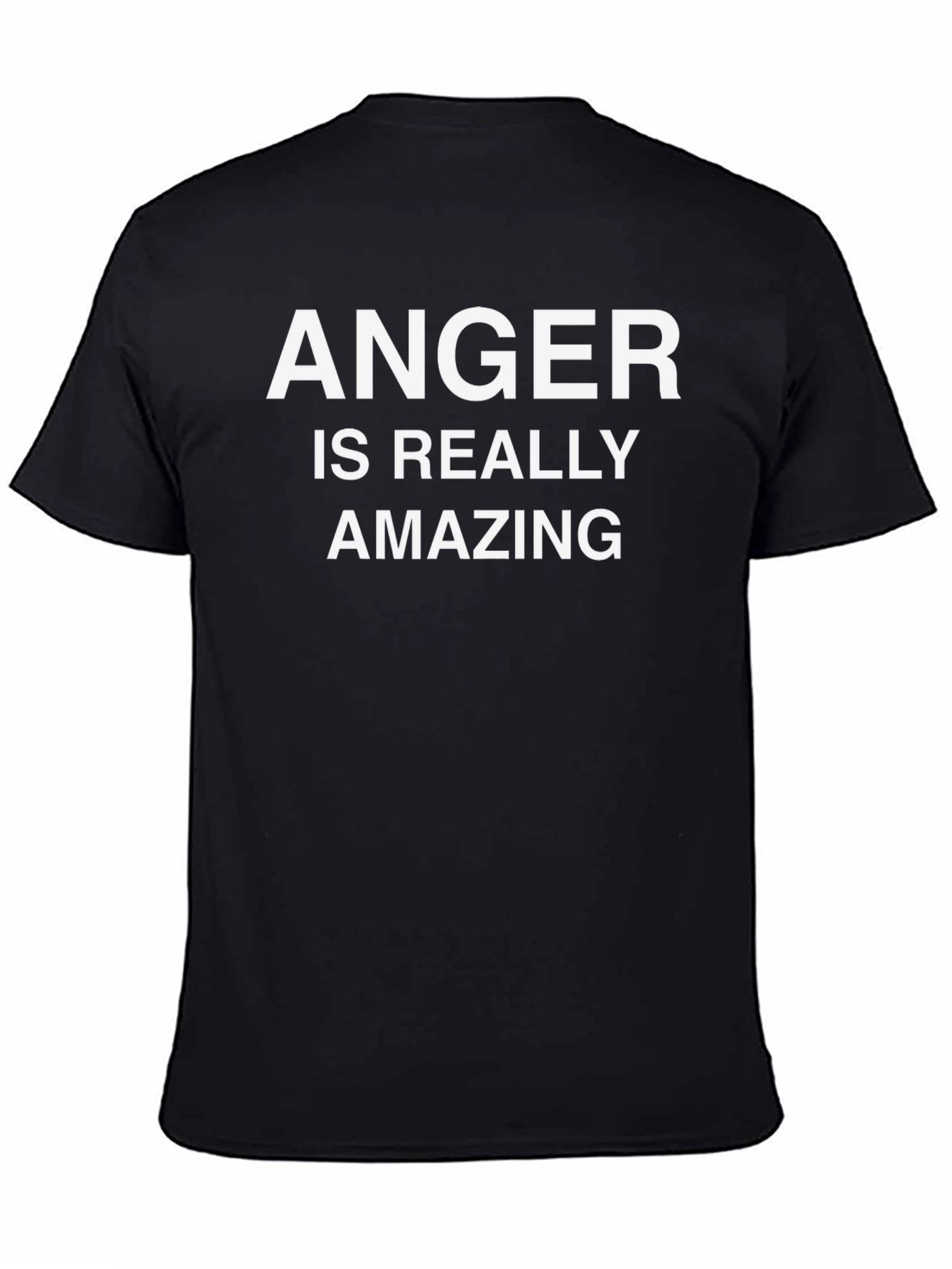 Anger Is Really Amazing Black Tee Shirt