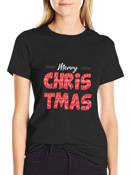 Merry Christmas Graphic Tee - Holiday Style