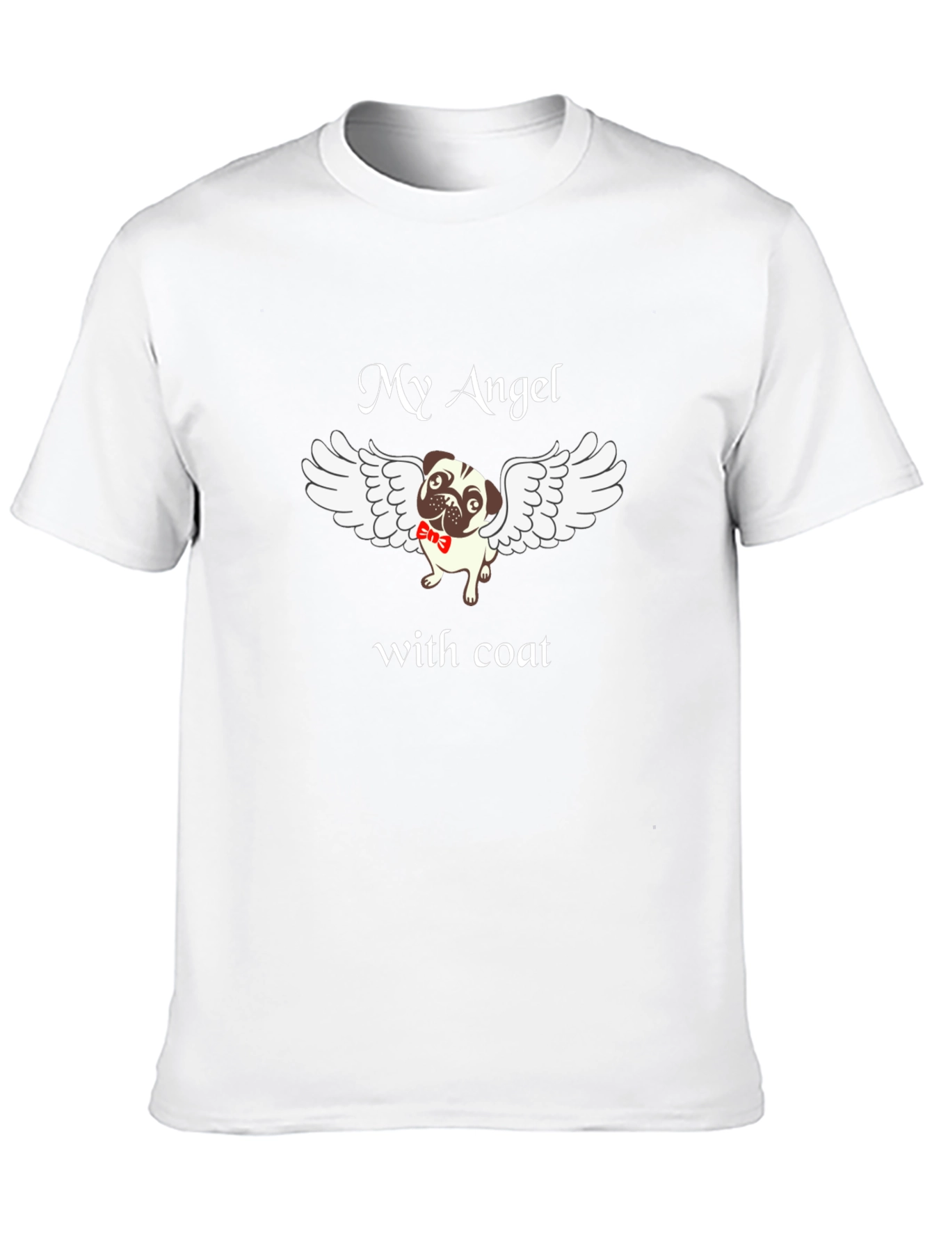 My Angel Pug T-Shirt Dog with Wings