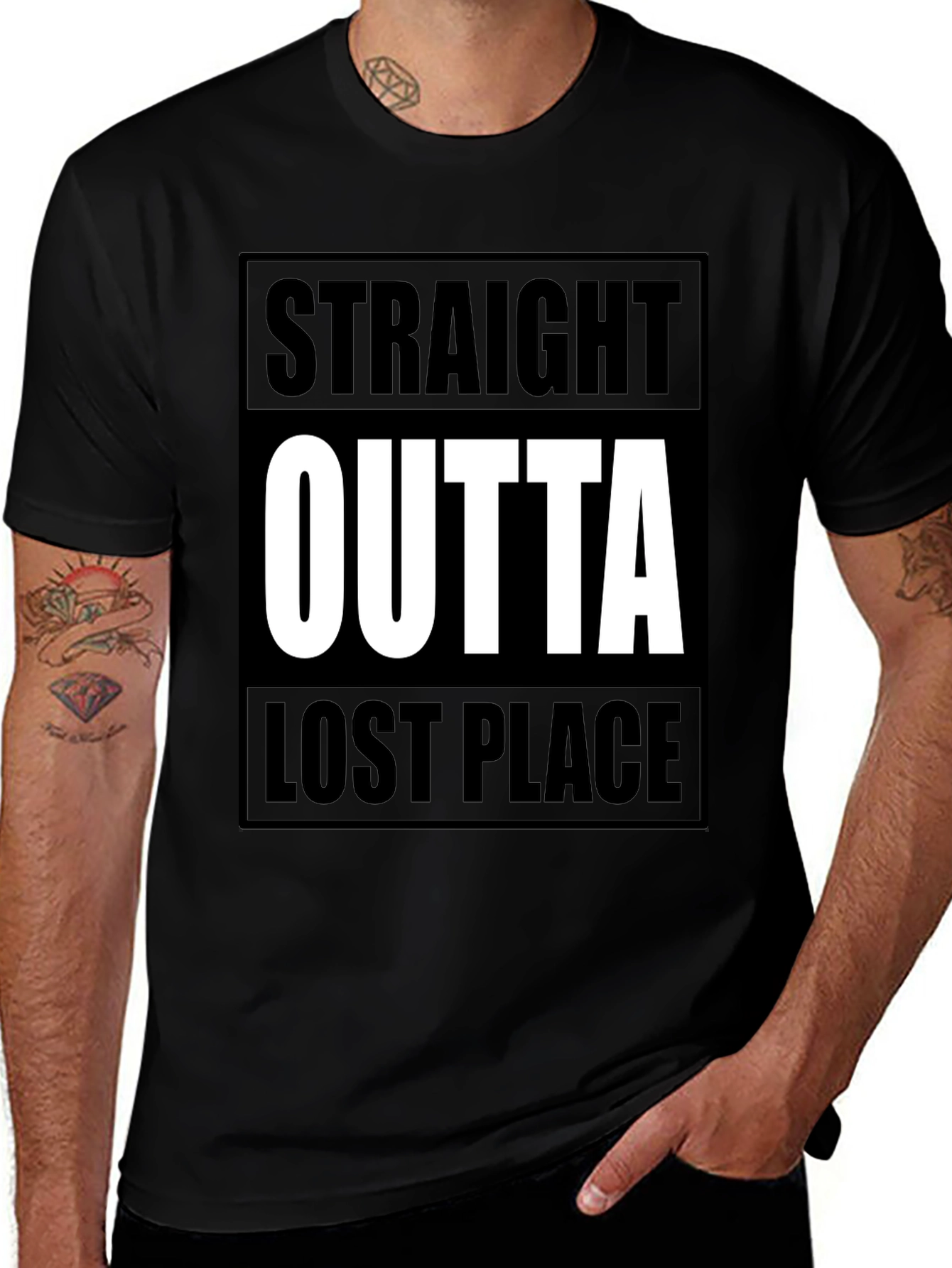 Straight Outta Lost Place Graphic T-Shirt