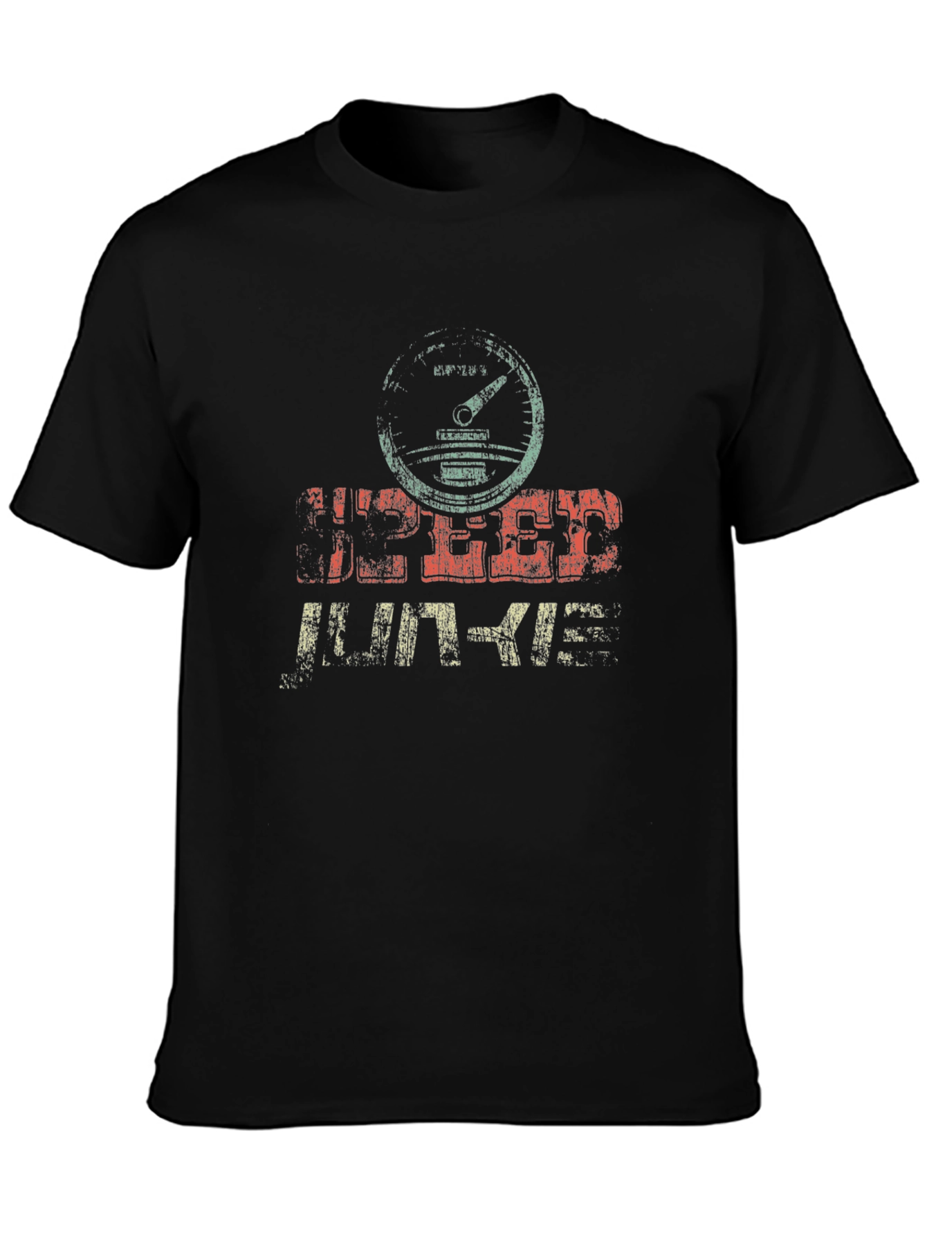 Speed Junkie Graphic T-Shirt - Distressed Design