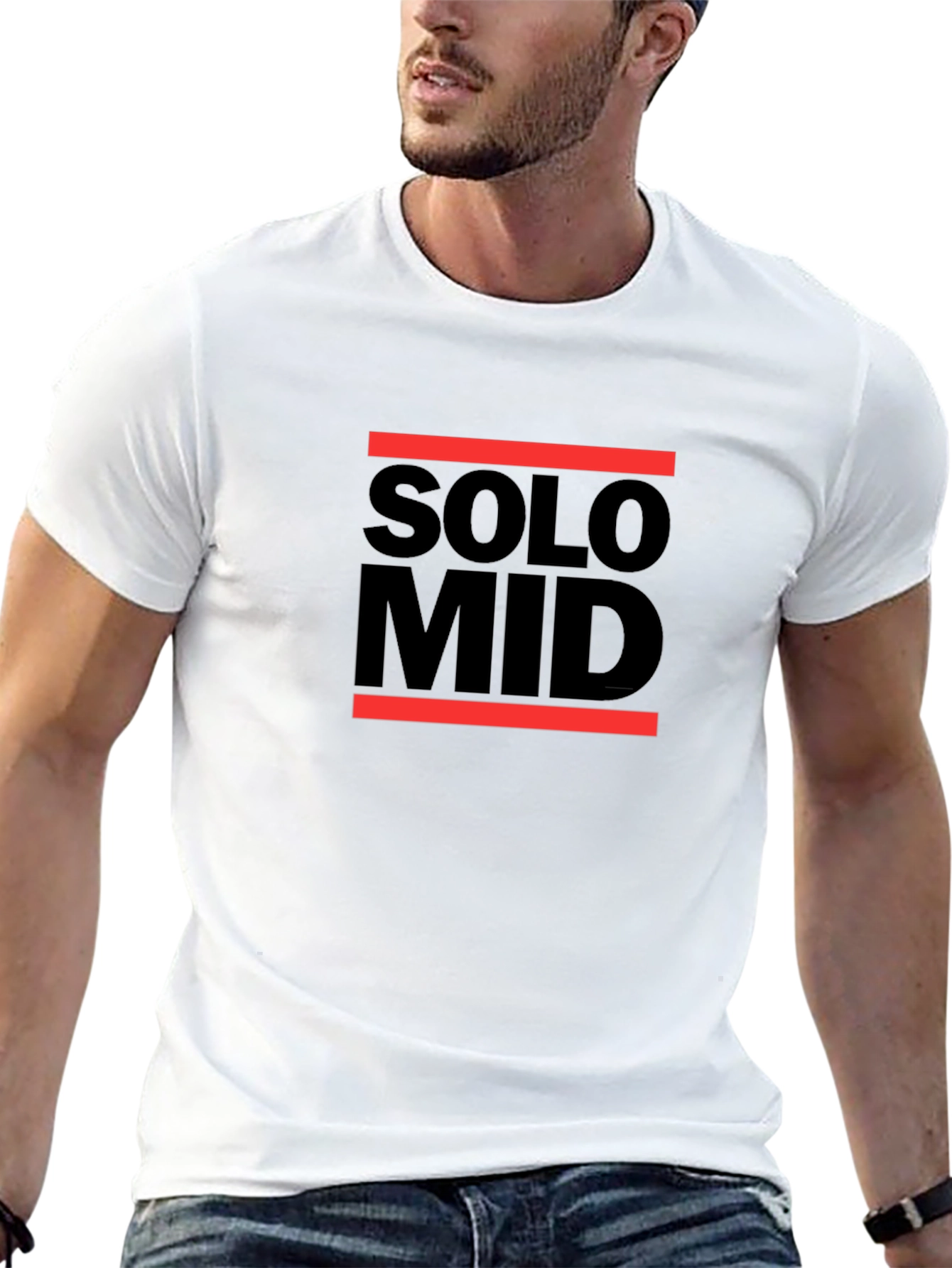 Solo Mid Black T-Shirt - Gaming Apparel