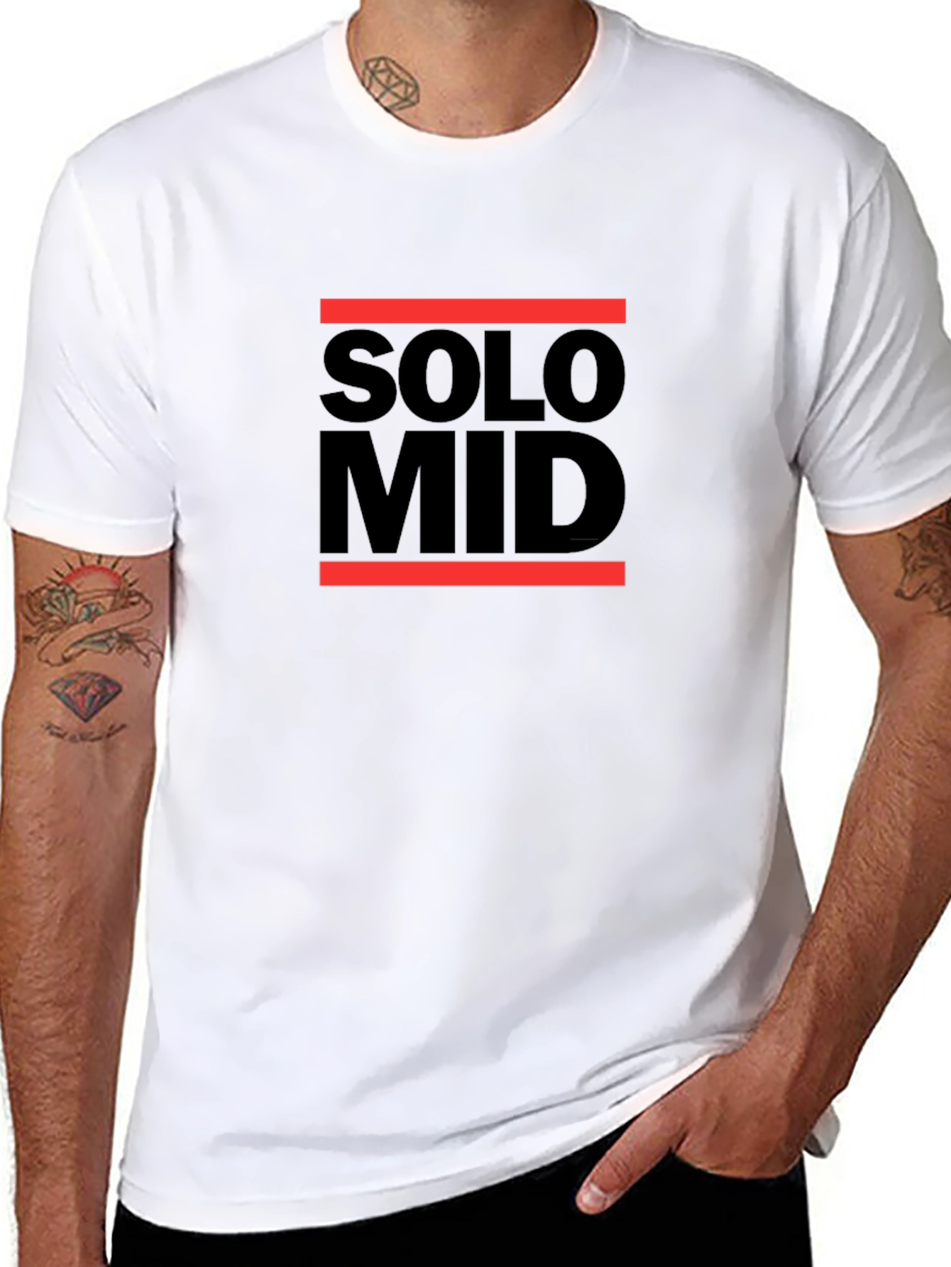 Solo Mid Black T-Shirt - Gaming Apparel