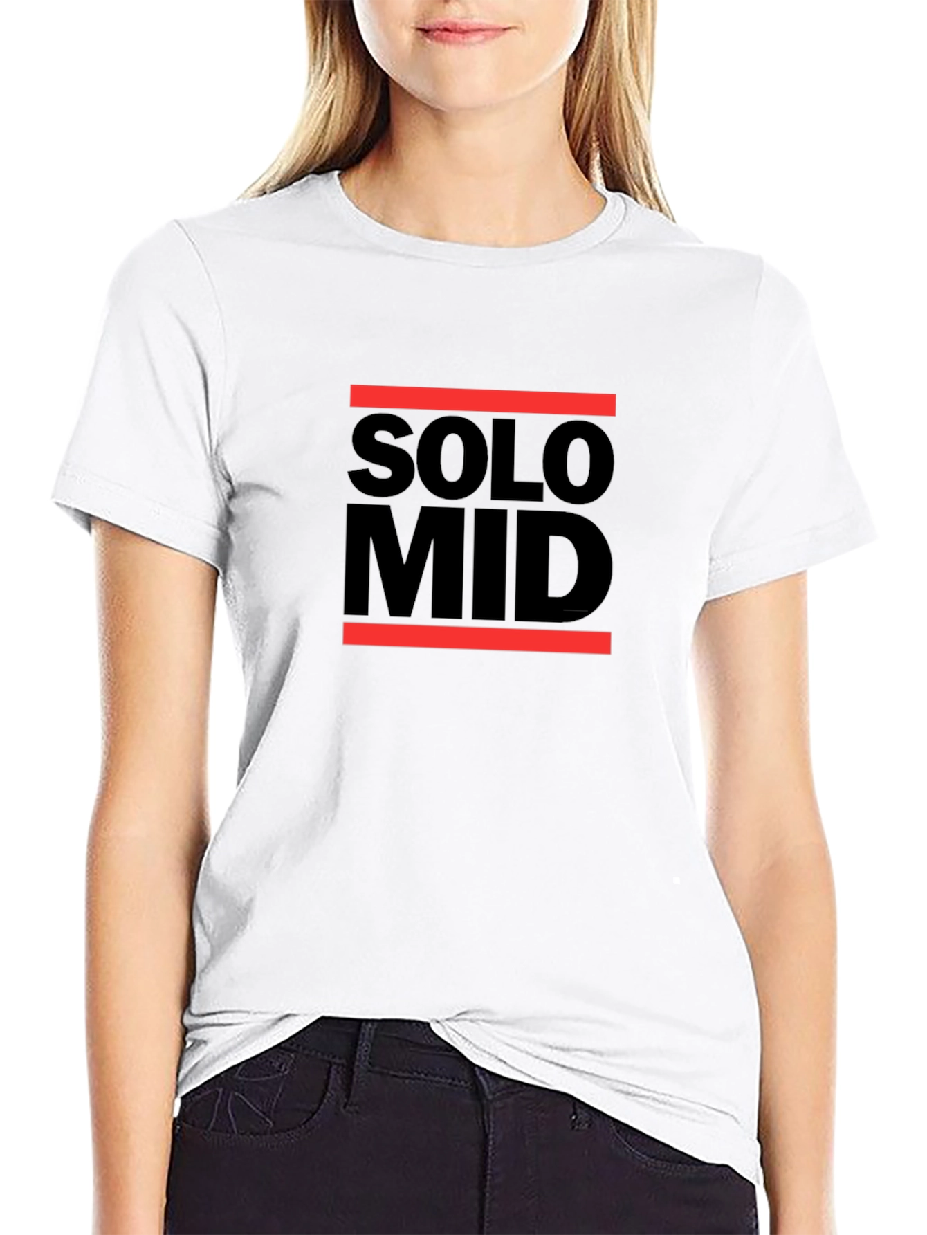 Solo Mid Black T-Shirt - Gaming Apparel