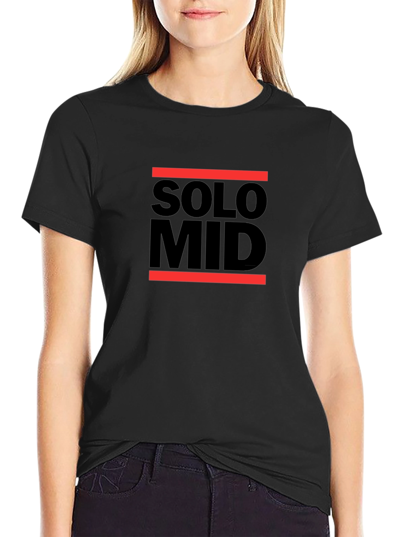 Solo Mid Black T-Shirt - Gaming Apparel