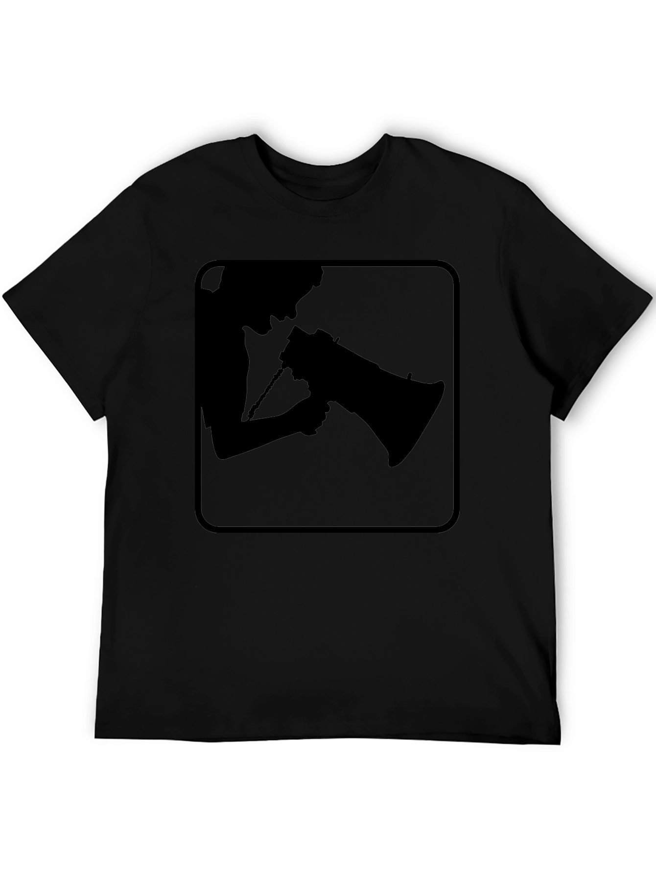Silhouette Megaphone T-Shirt - Black