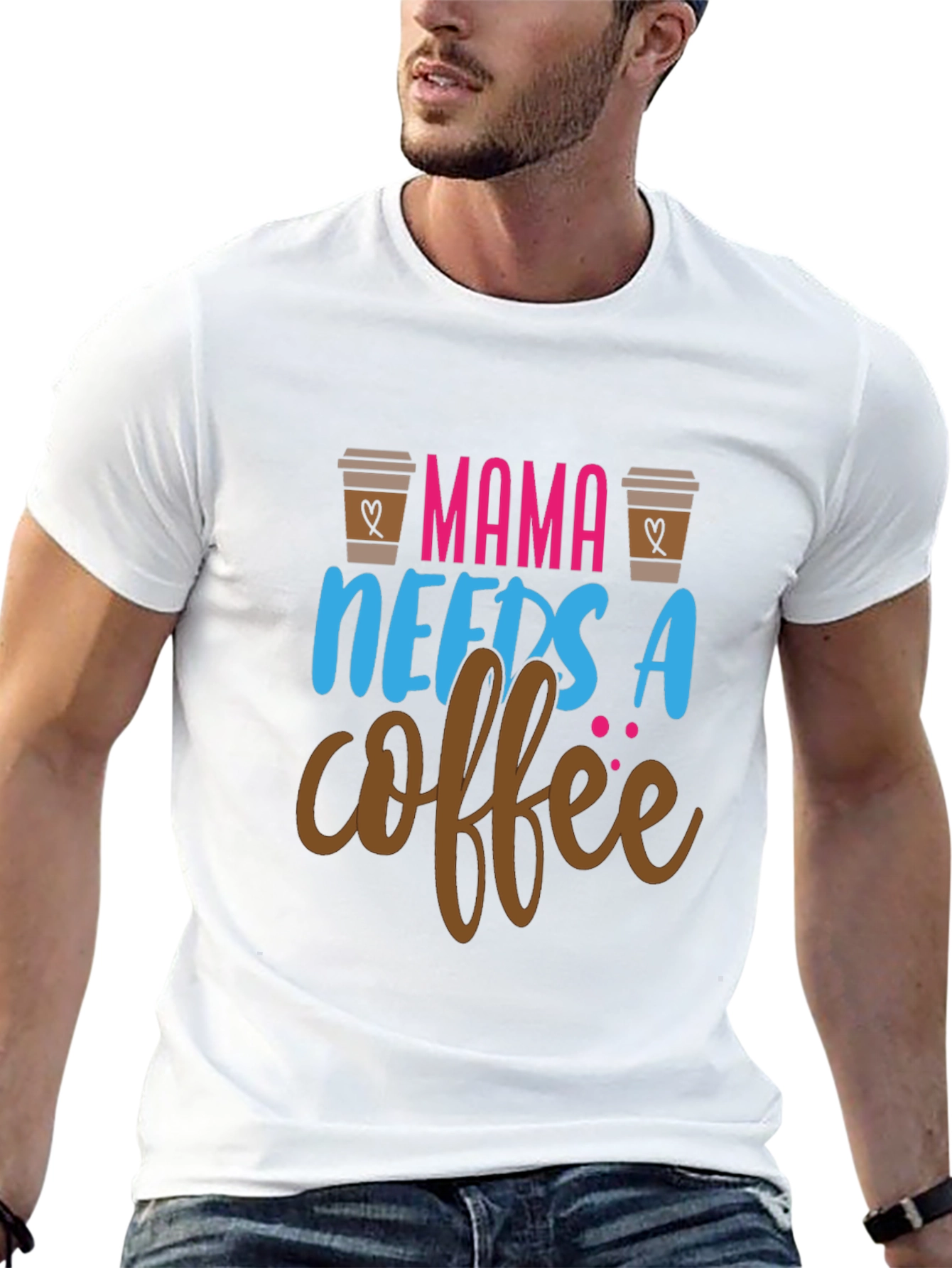 Mama Needs Coffee Graphic Tee - Black Unisex T-Shirt