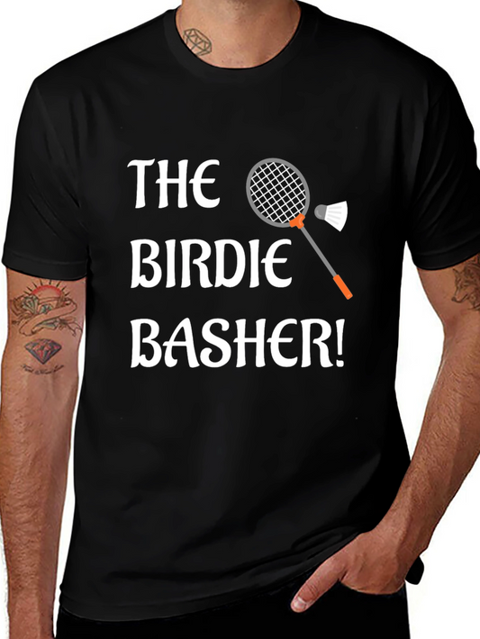 Birdie Basher Badminton T-Shirt - Sporty Graphic Tee