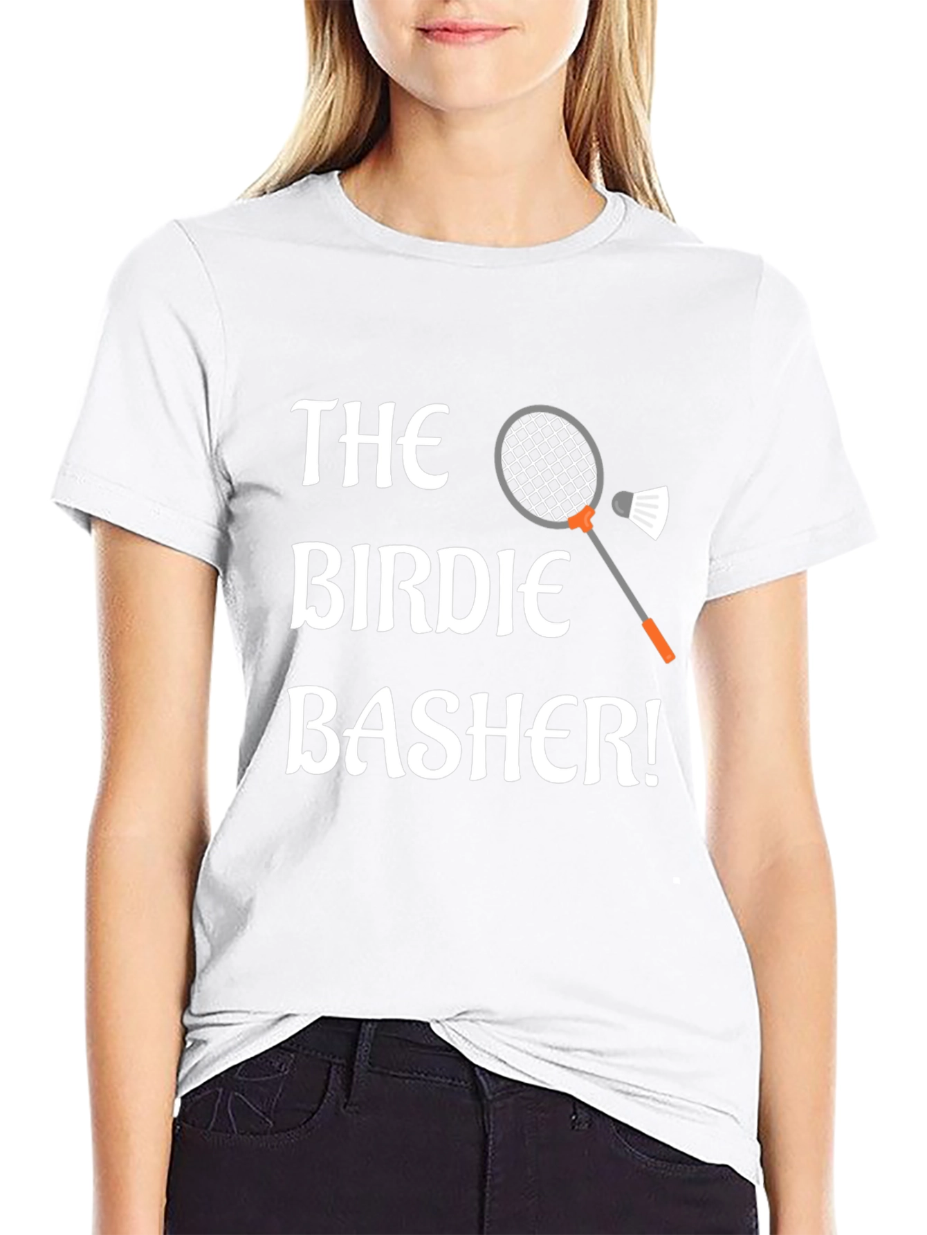 Birdie Basher Badminton T-Shirt - Sporty Graphic Tee