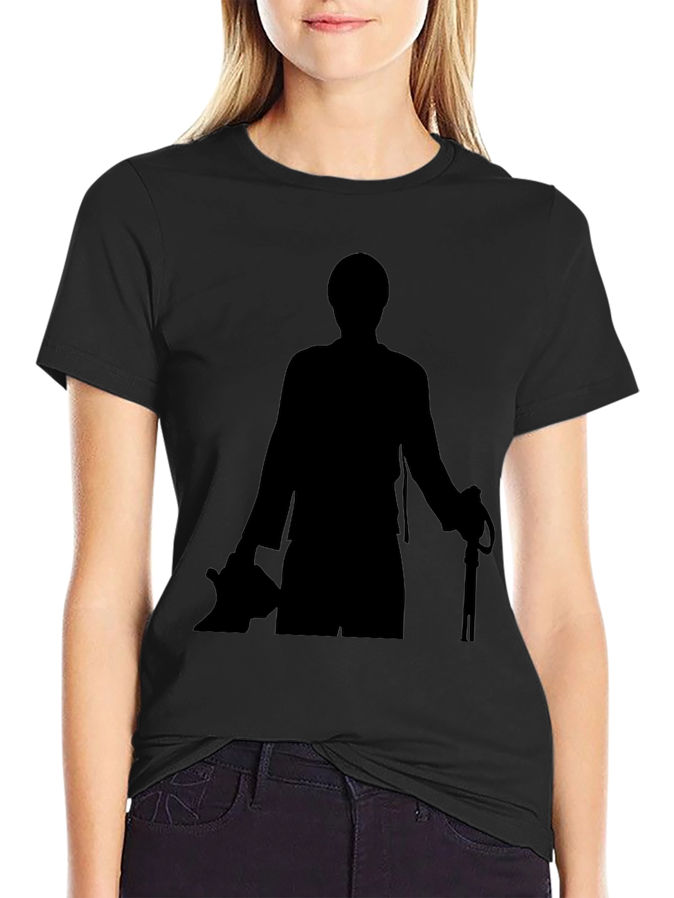 Silhouette Graphic Tee - Mens Black T-Shirt