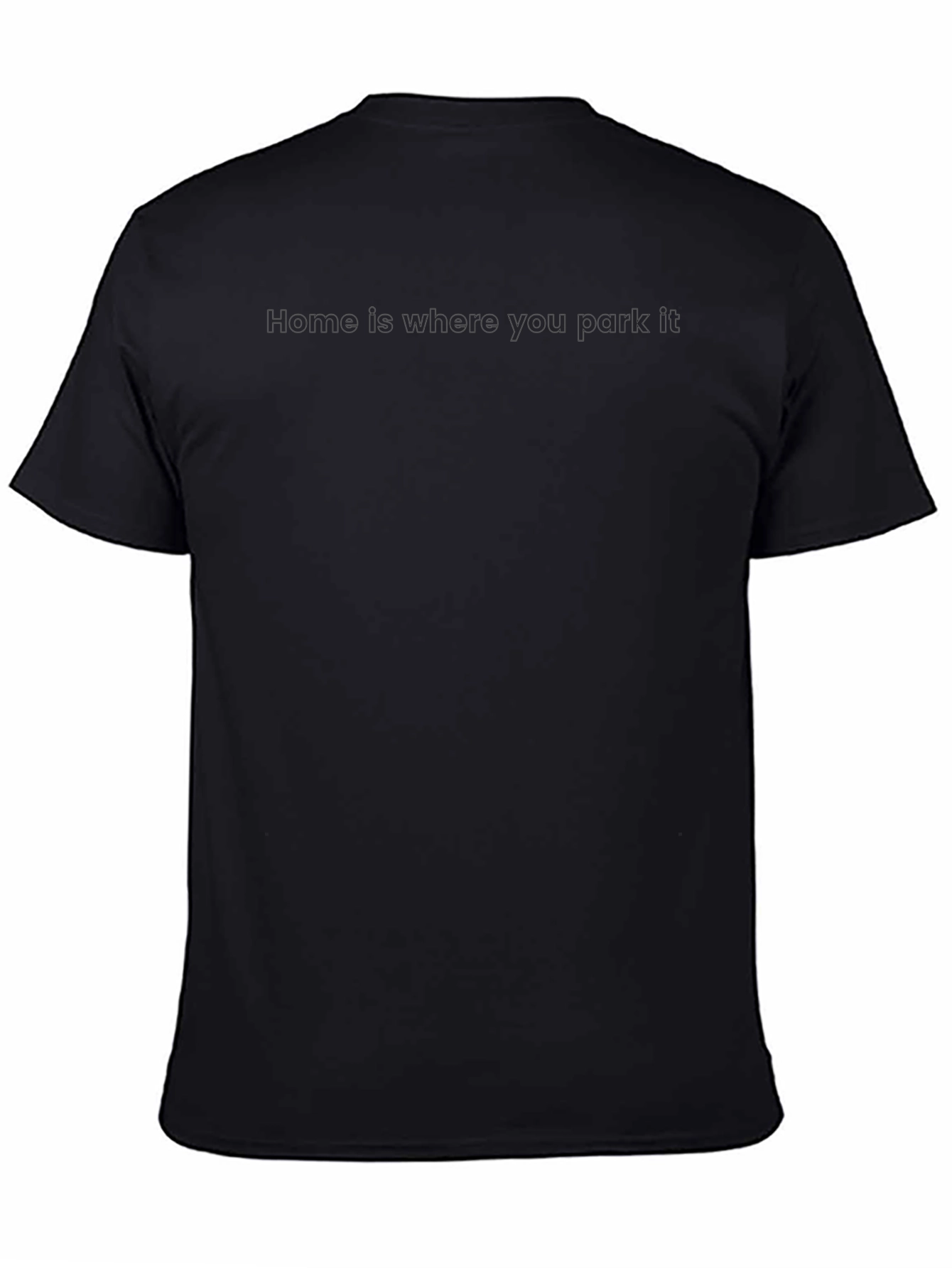 Mens Solid Black Classic Fit T-Shirt