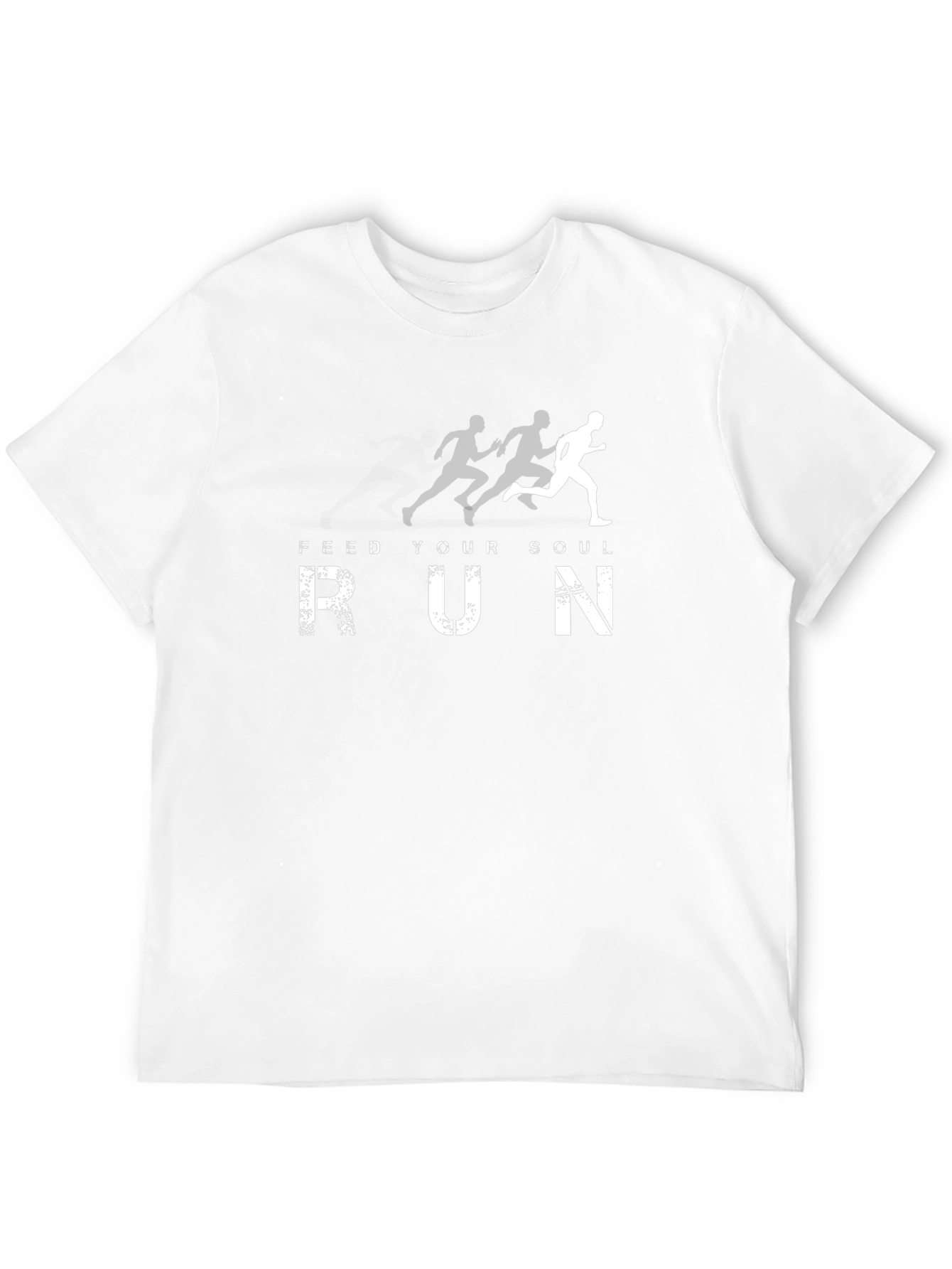 Feed Your Soul Run Black Graphic T-Shirt