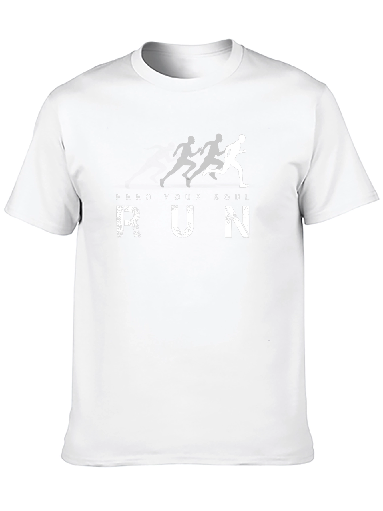 Feed Your Soul Run Black Graphic T-Shirt