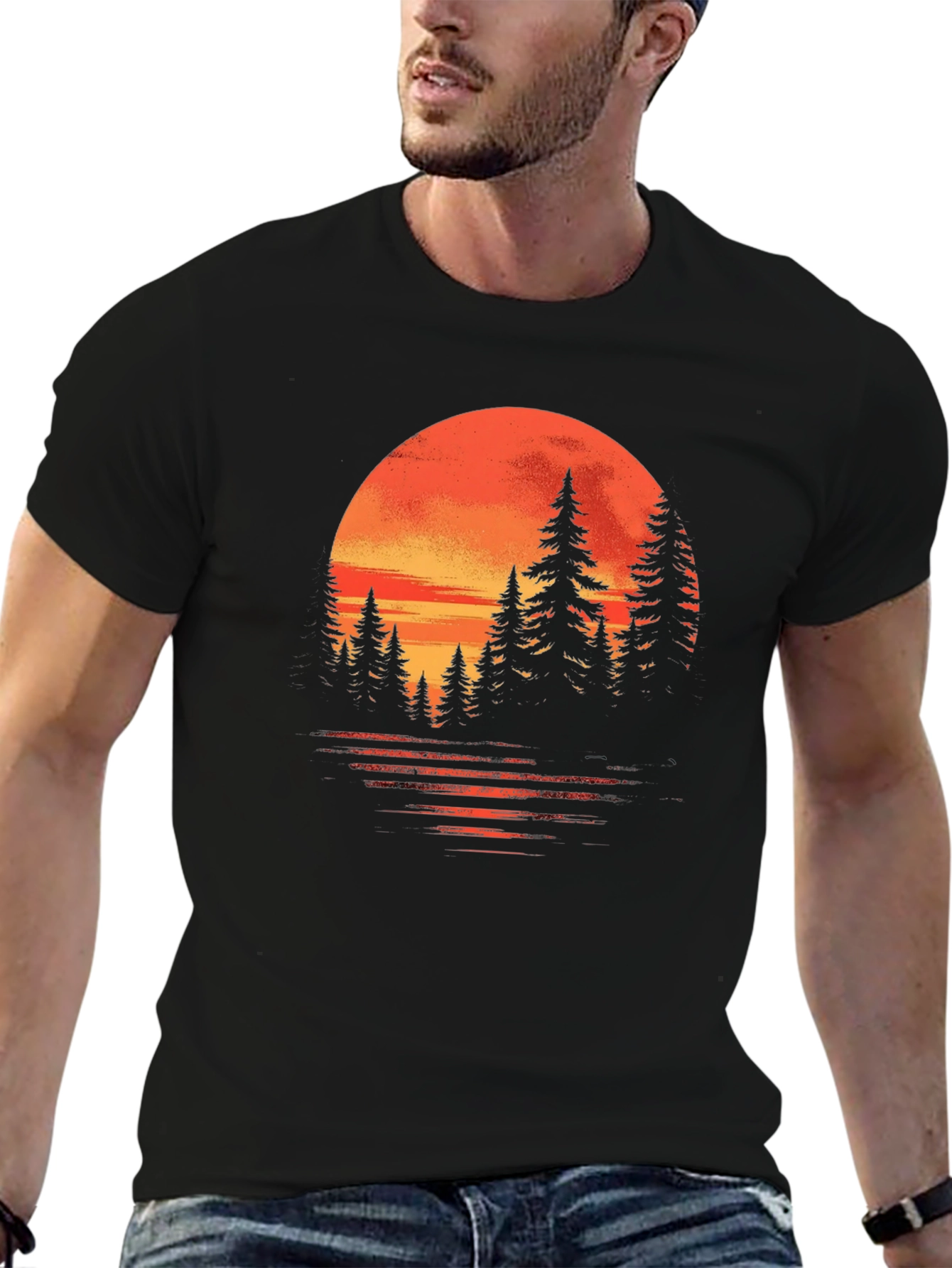 Sunset Forest Graphic Tee