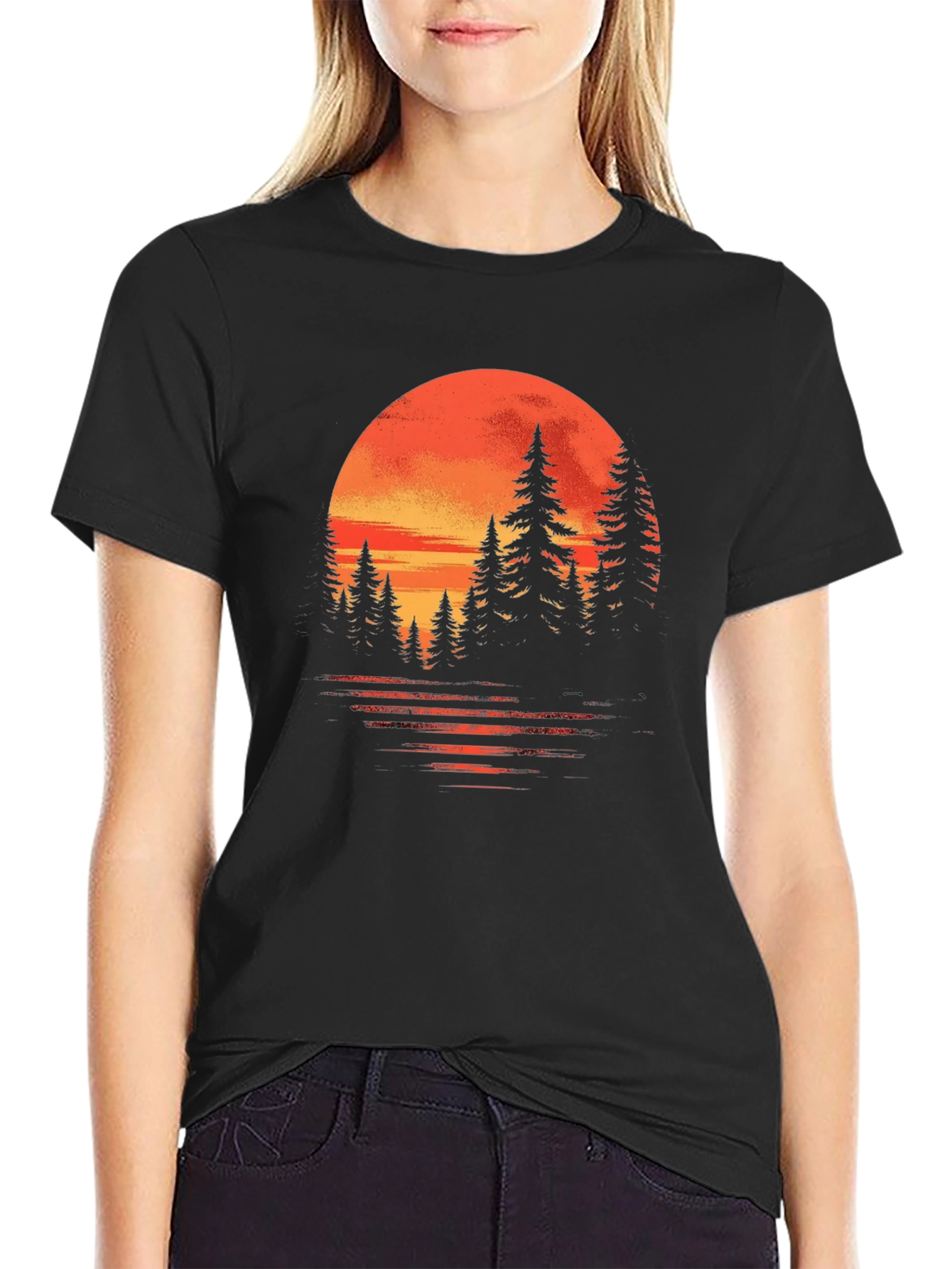 Sunset Forest Graphic Tee