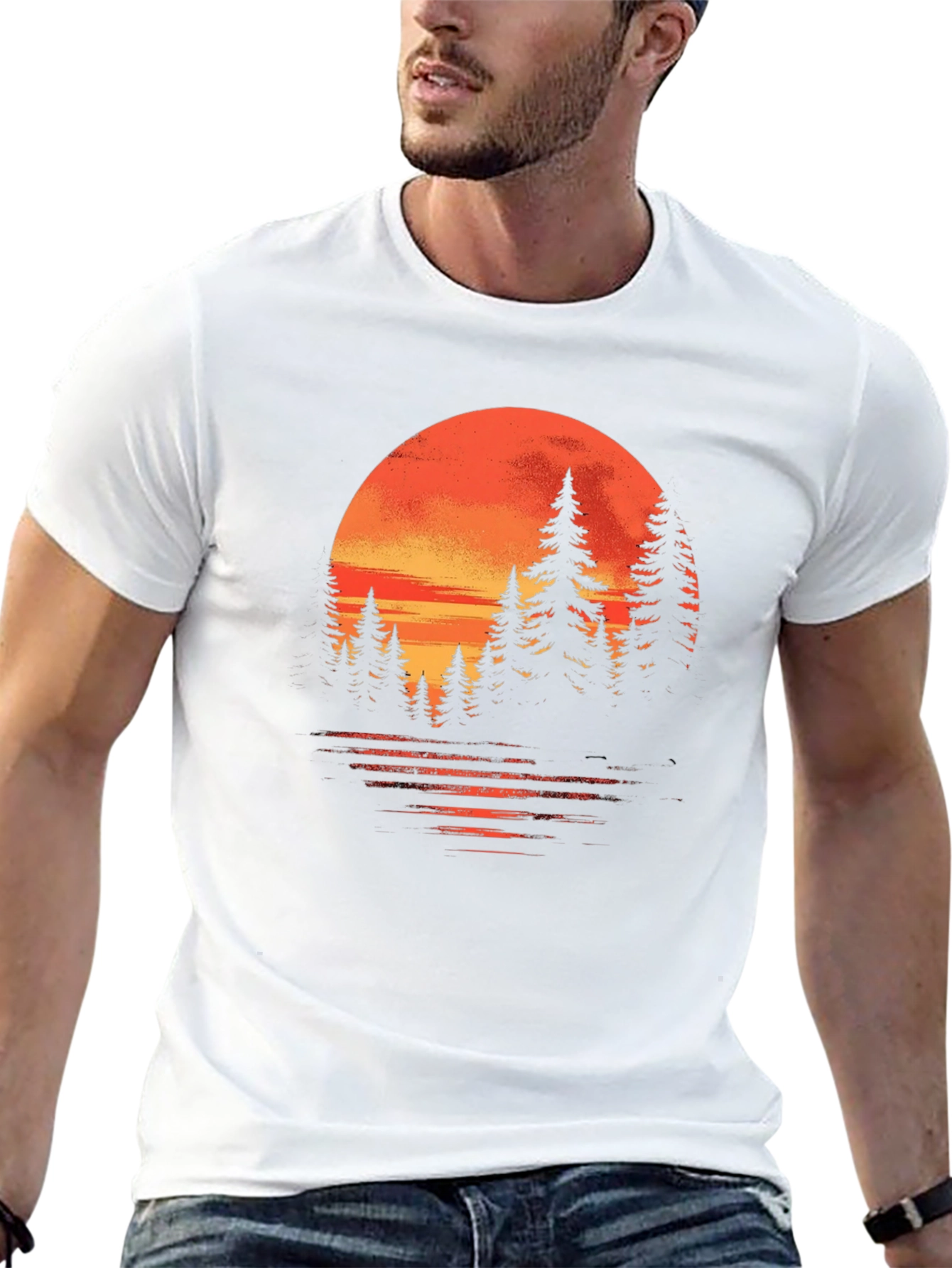 Sunset Forest Graphic Tee