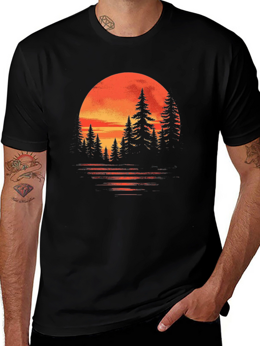 Sunset Forest Graphic Tee