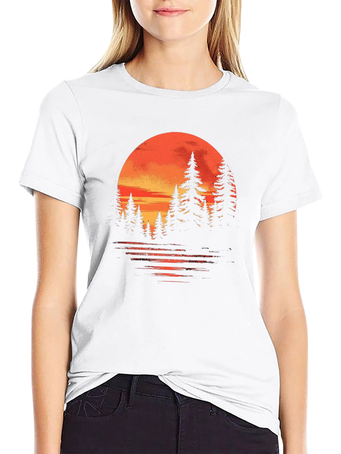 Sunset Forest Graphic Tee