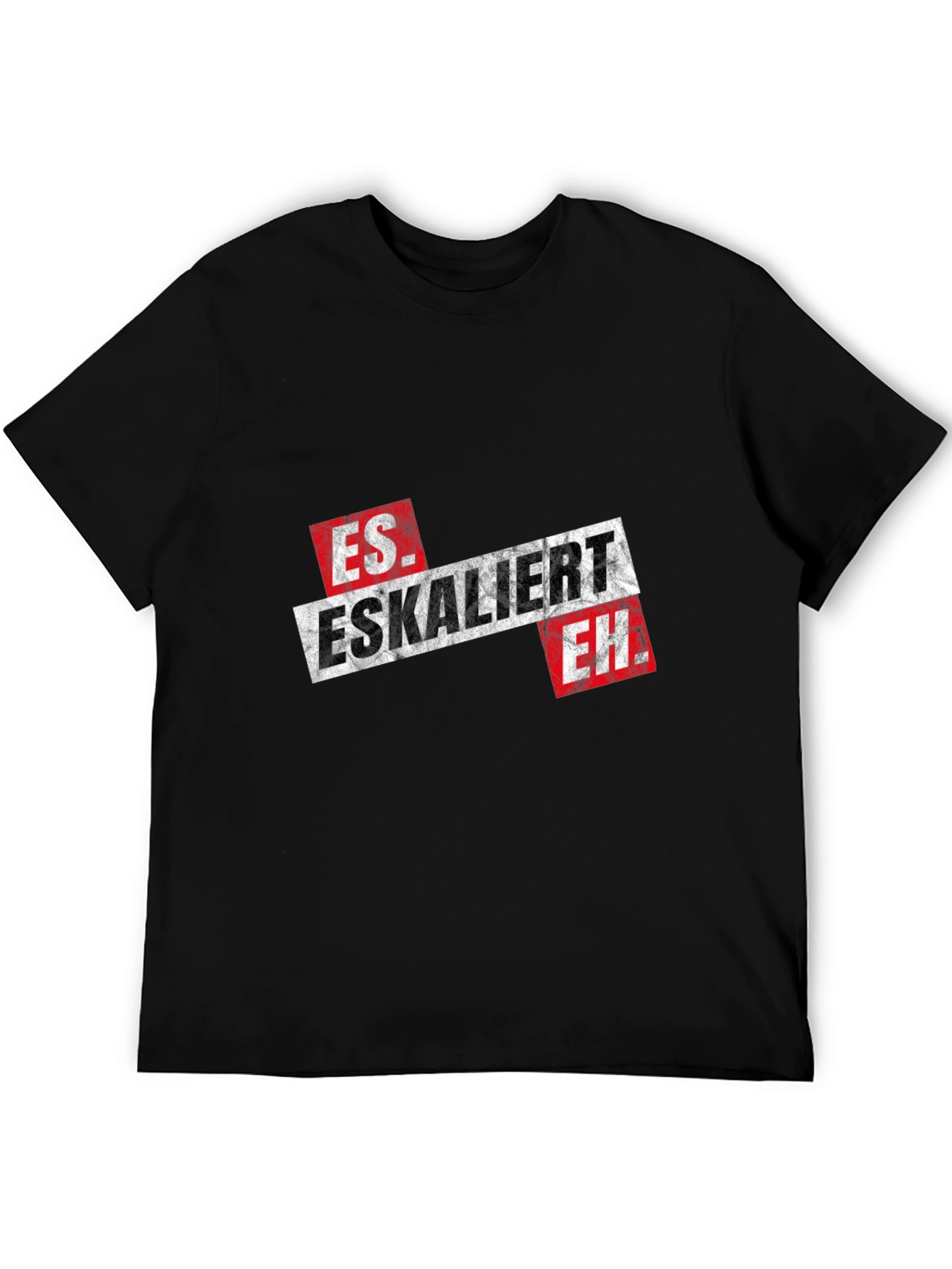 Es Eskaliert Eh Black Graphic Tee
