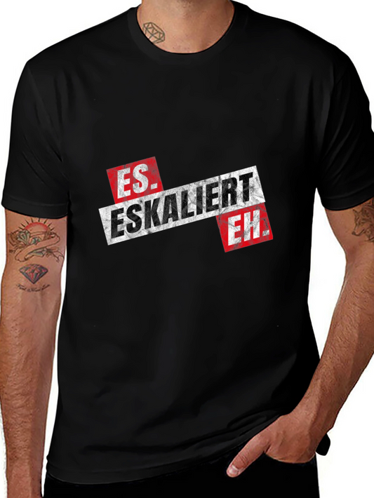 Es Eskaliert Eh Black Graphic Tee