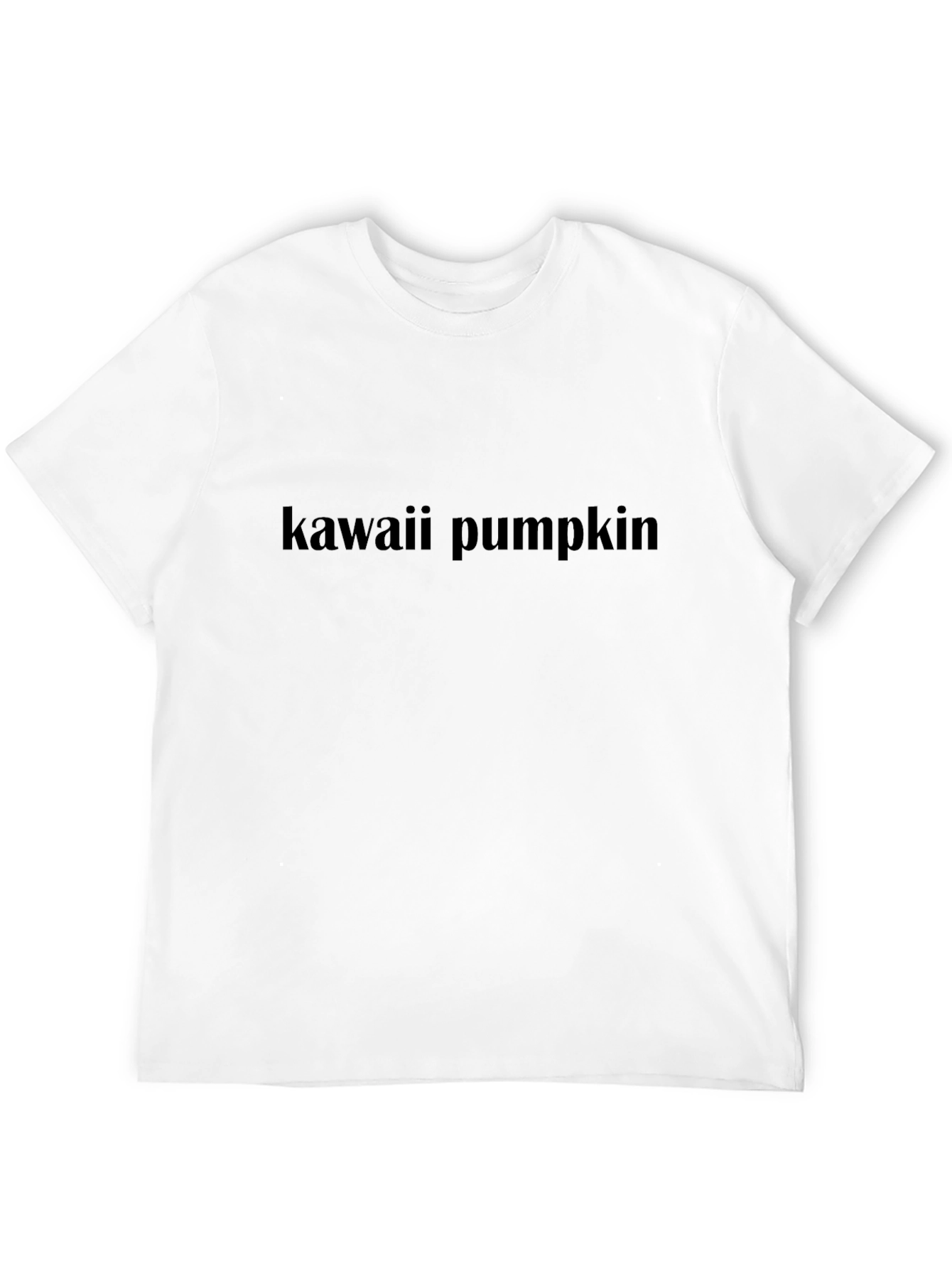 Kawaii Pumpkin Black T-Shirt
