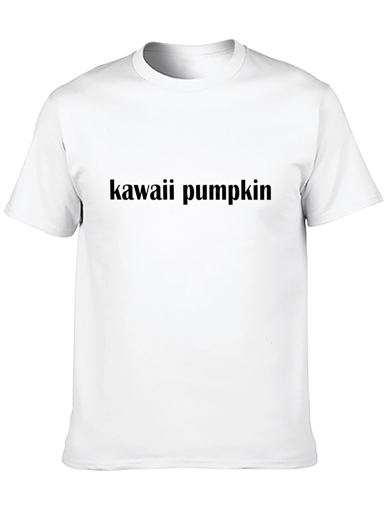 Kawaii Pumpkin Black T-Shirt