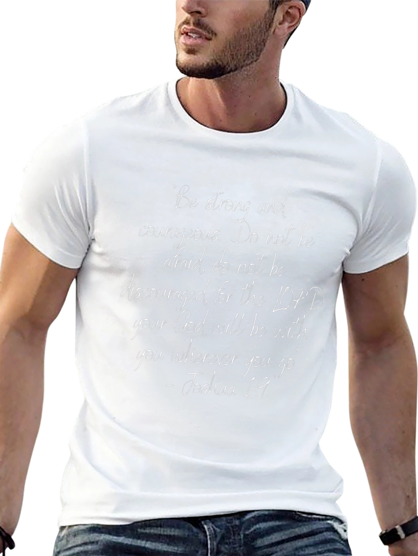 Inspirational Joshua 1:9 T-Shirt