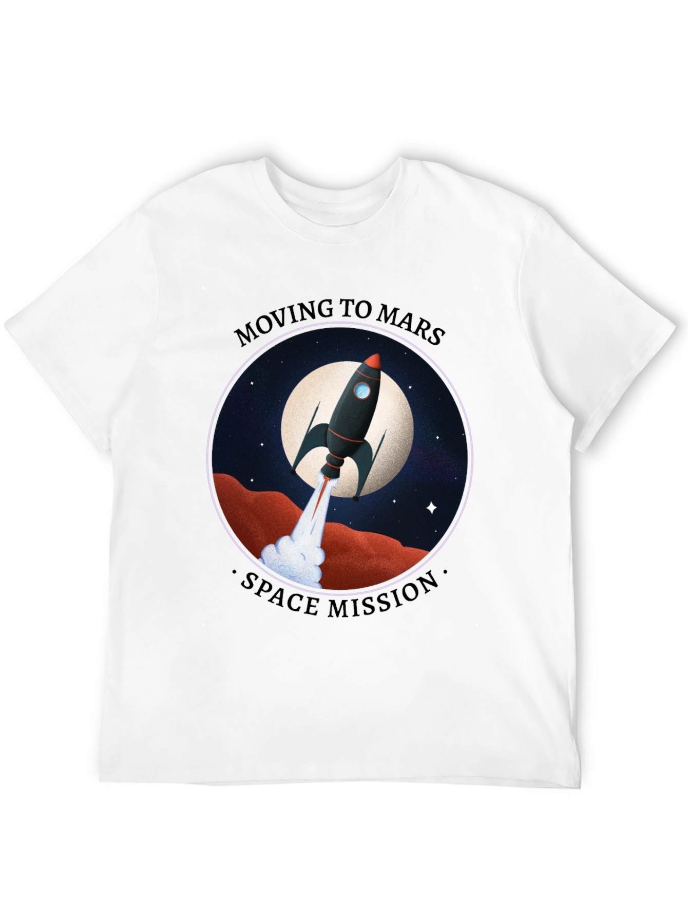 Moving to Mars Space Mission Graphic Tee
