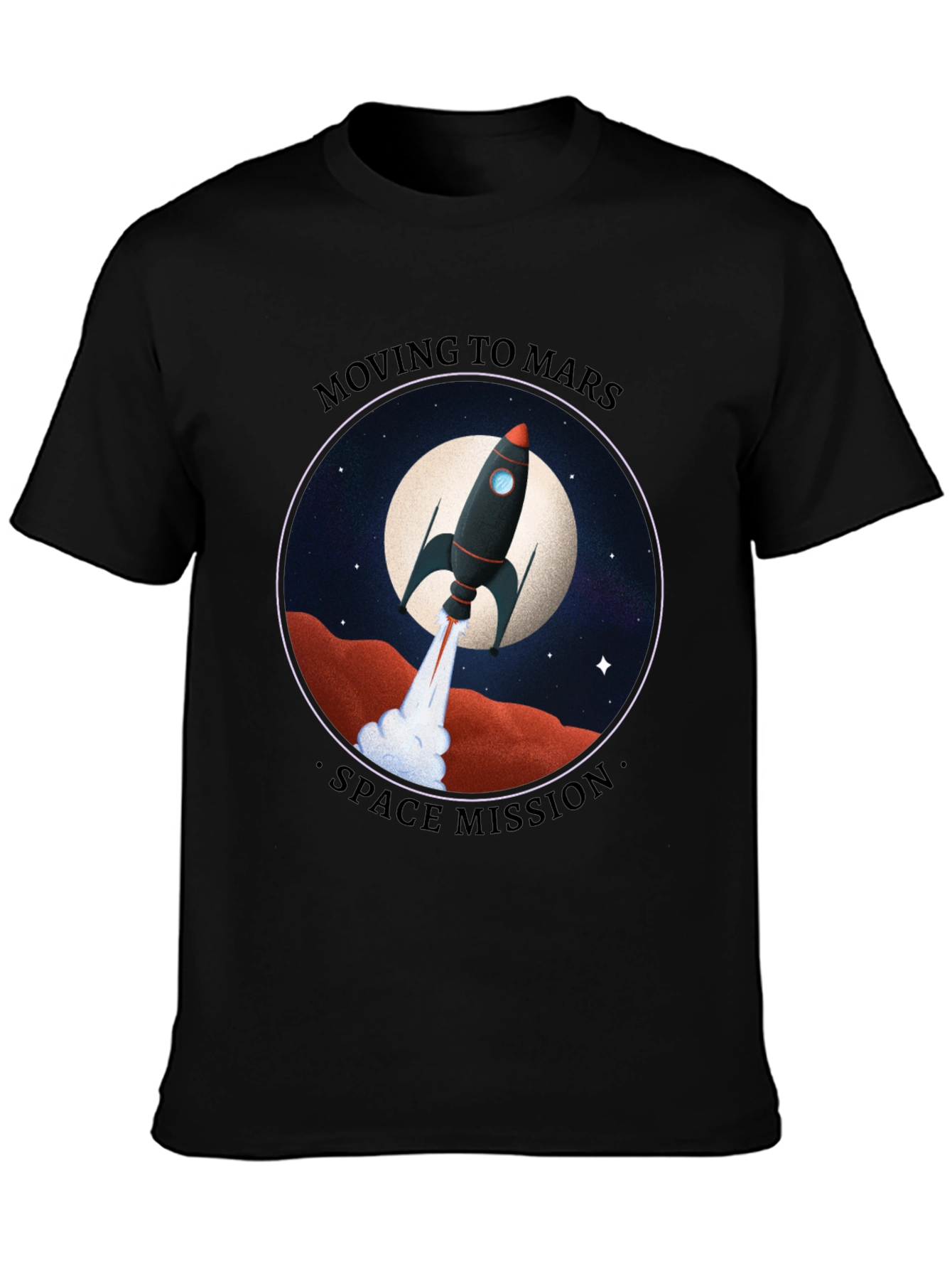Moving to Mars Space Mission Graphic Tee