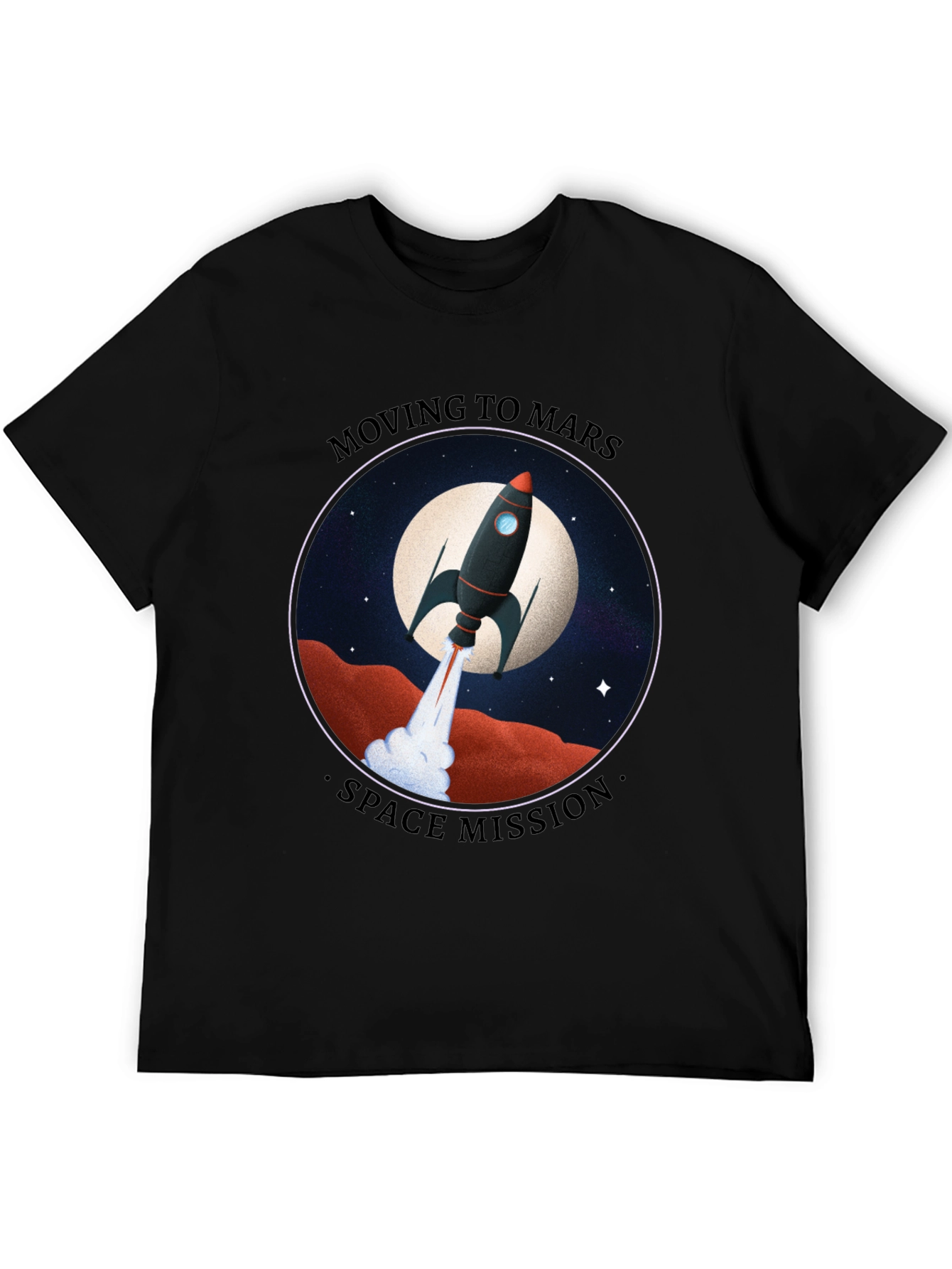 Moving to Mars Space Mission Graphic Tee