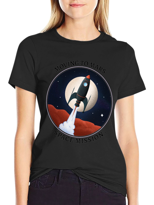 Moving to Mars Space Mission Graphic Tee