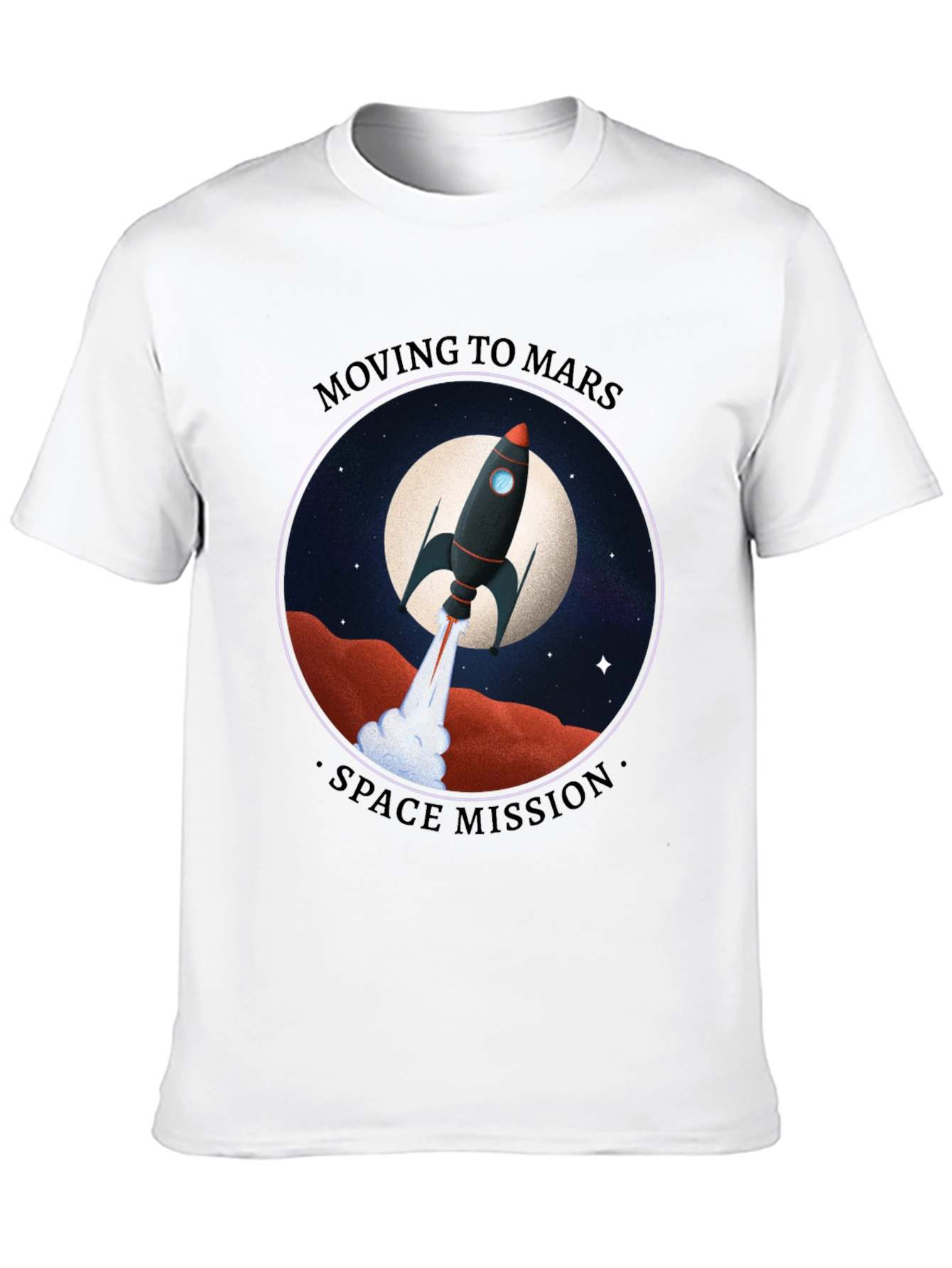 Moving to Mars Space Mission Graphic Tee