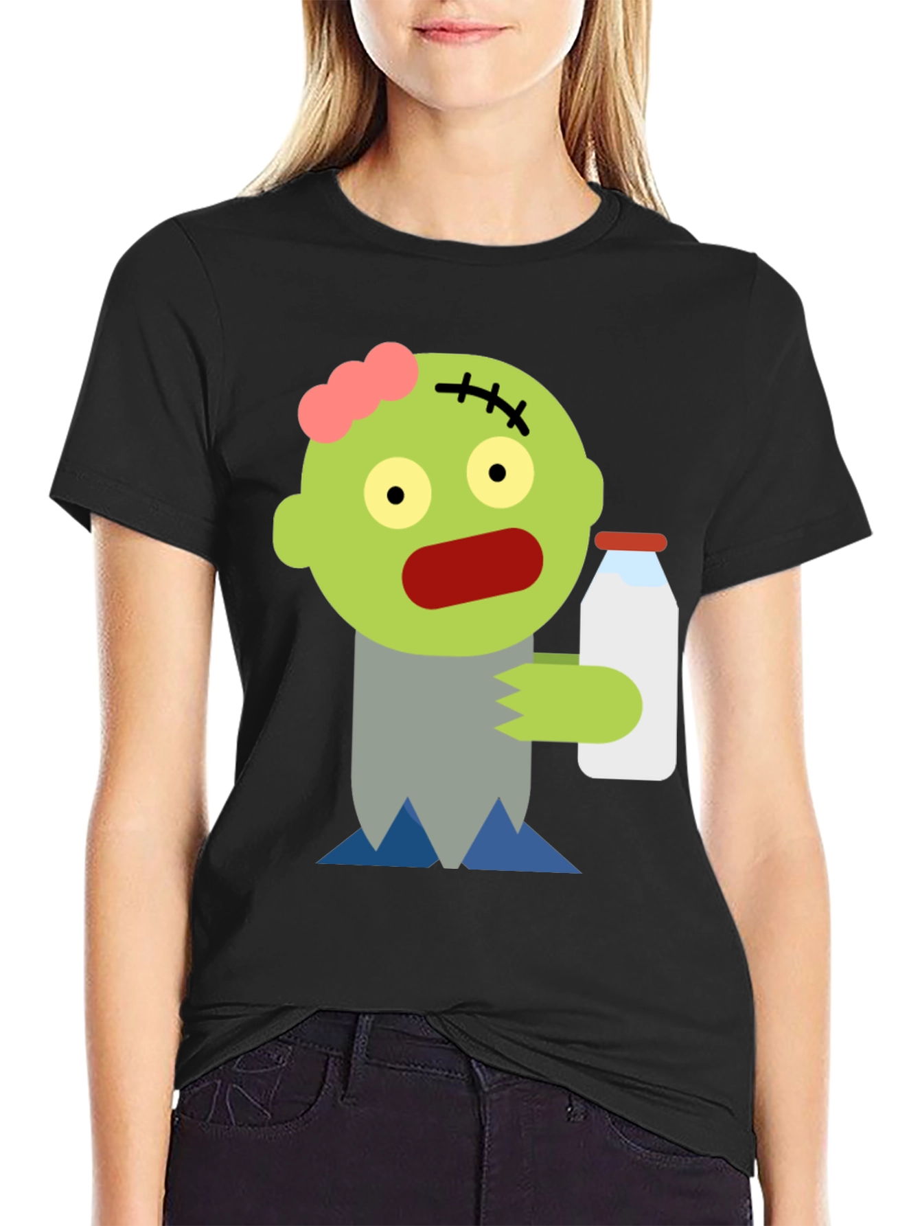 Zombie Milk T-Shirt - Spooky Fun!