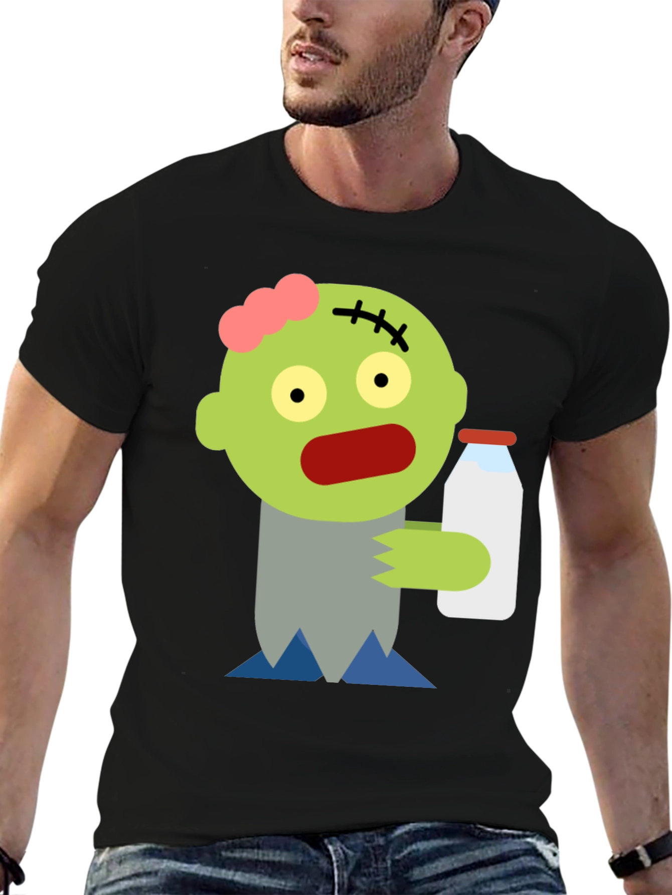 Zombie Milk T-Shirt - Spooky Fun!