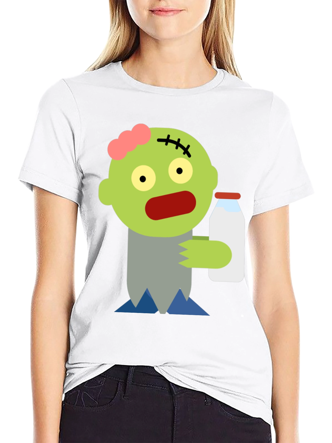 Zombie Milk T-Shirt - Spooky Fun!